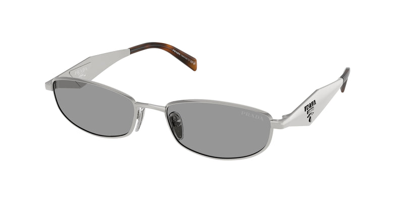 Prada PRD51S Oval Sunglasses  1BC50Q-Silver 55-140-18 - Color Map Silver