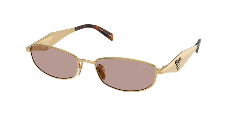 Prada PRD51S Oval Sunglasses  5AK20I-Gold 55-140-18 - Color Map Gold