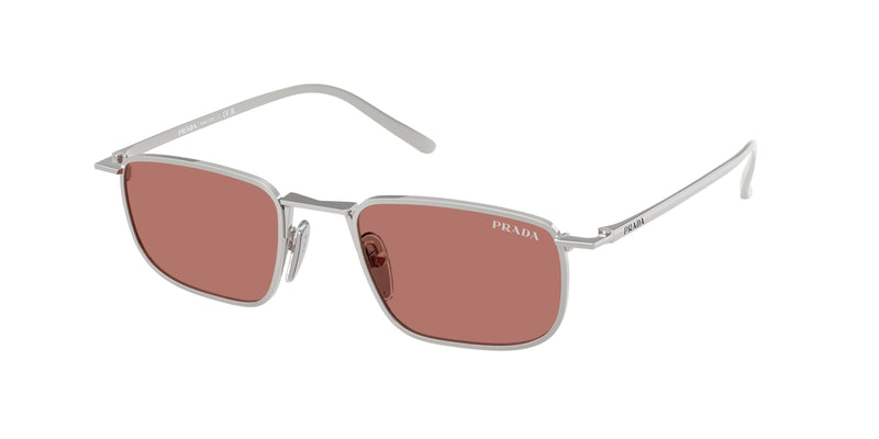 Prada PRD52S Pillow Sunglasses  1BC80W-Silver 49-145-20 - Color Map Silver
