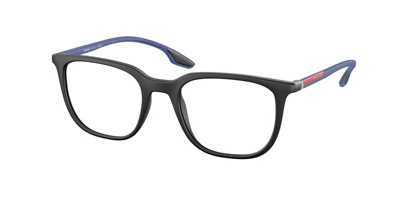 Prada Linea Rossa PS01OV Pillow Eyeglasses  16G1O1-Matte Black 50-145-19 - Color Map Black