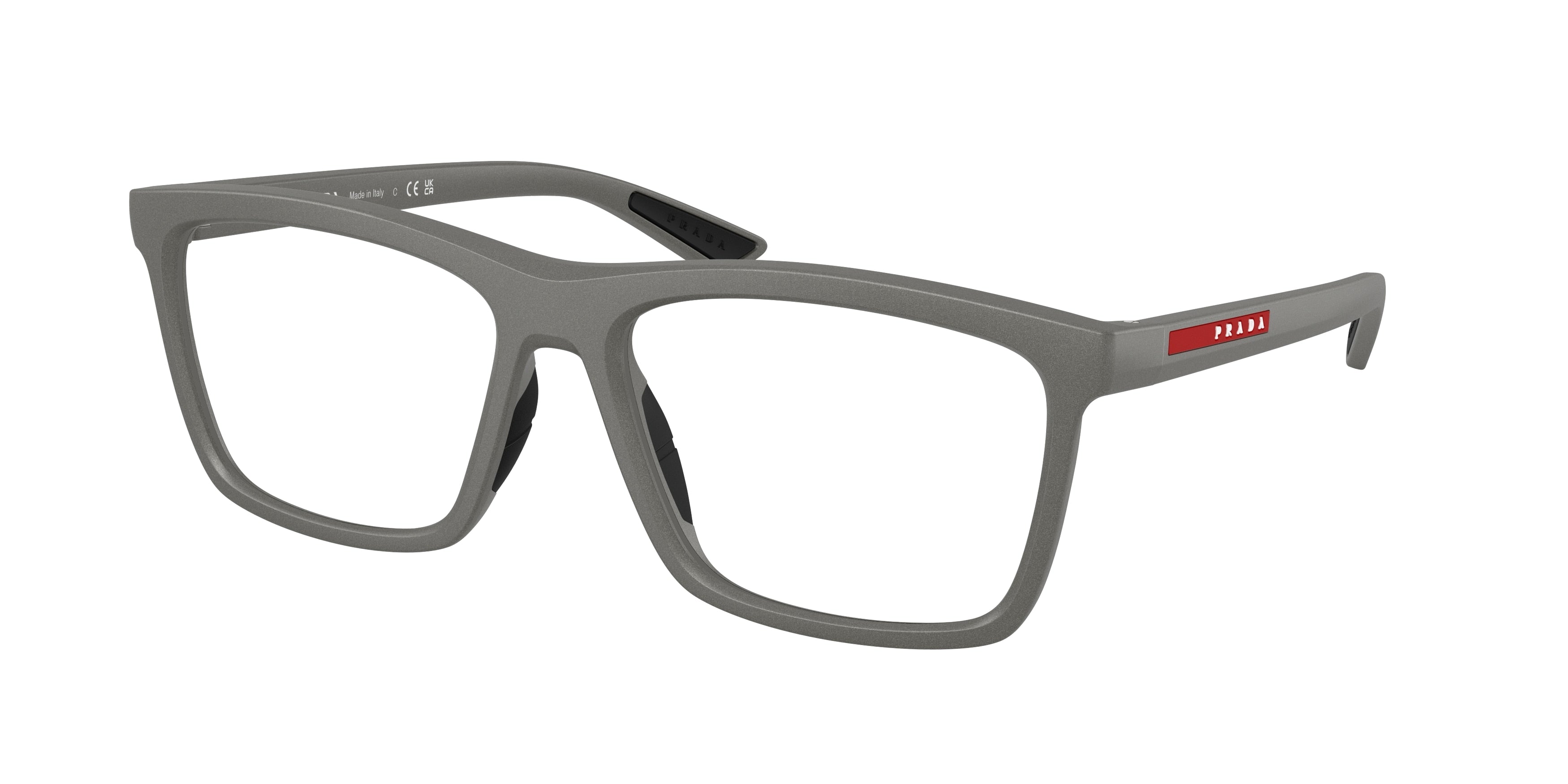 Prada Linea Rossa PS01TV Pillow Eyeglasses  16X1O1-Metal Grey 57-145-17 - Color Map Grey