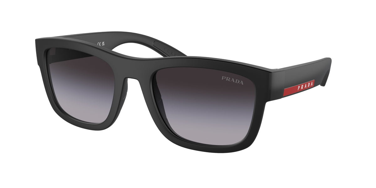 Prada Linea Rossa PS01ZS Pillow Sunglasses  1BO09U-Matte Black 56-145-21 - Color Map Black