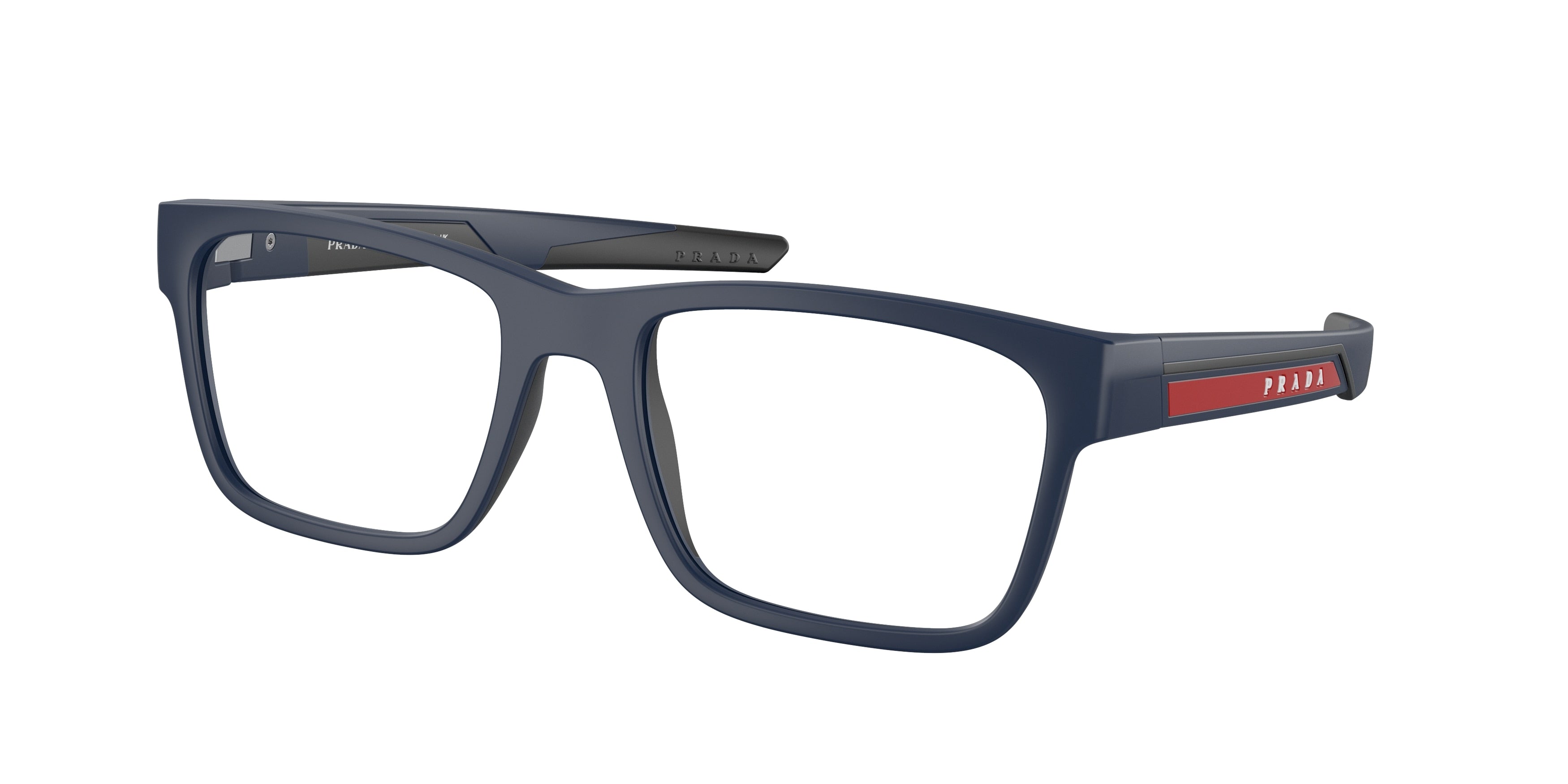 Prada Linea Rossa PS02PV Pillow Eyeglasses  TFY1O1-Matte Blue 55-140-19 - Color Map Blue