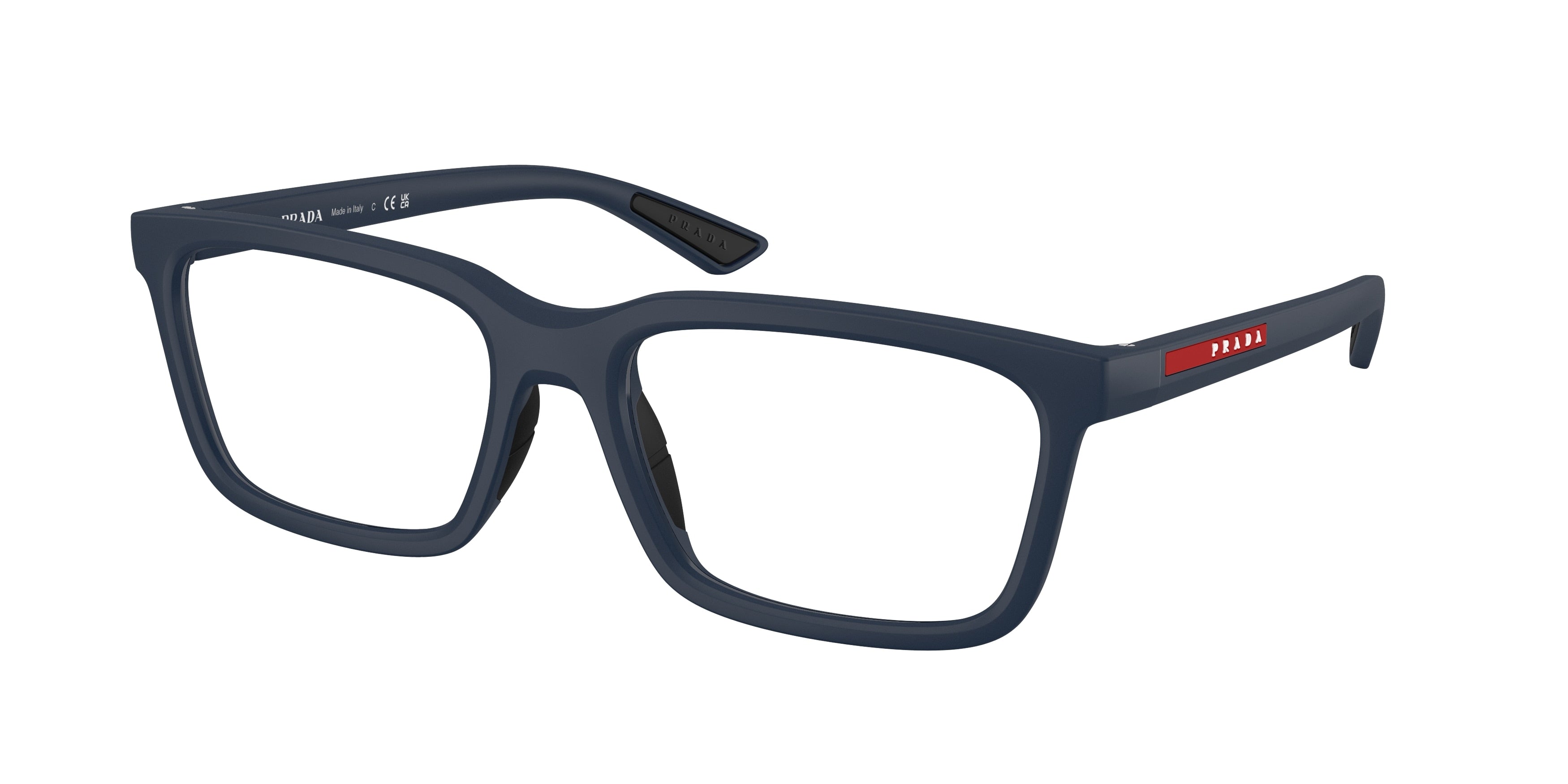 Prada Linea Rossa PS02SVF Rectangle Eyeglasses for Men — Free Shipping - 56-145-18 / MAG1O1-Matte Blue