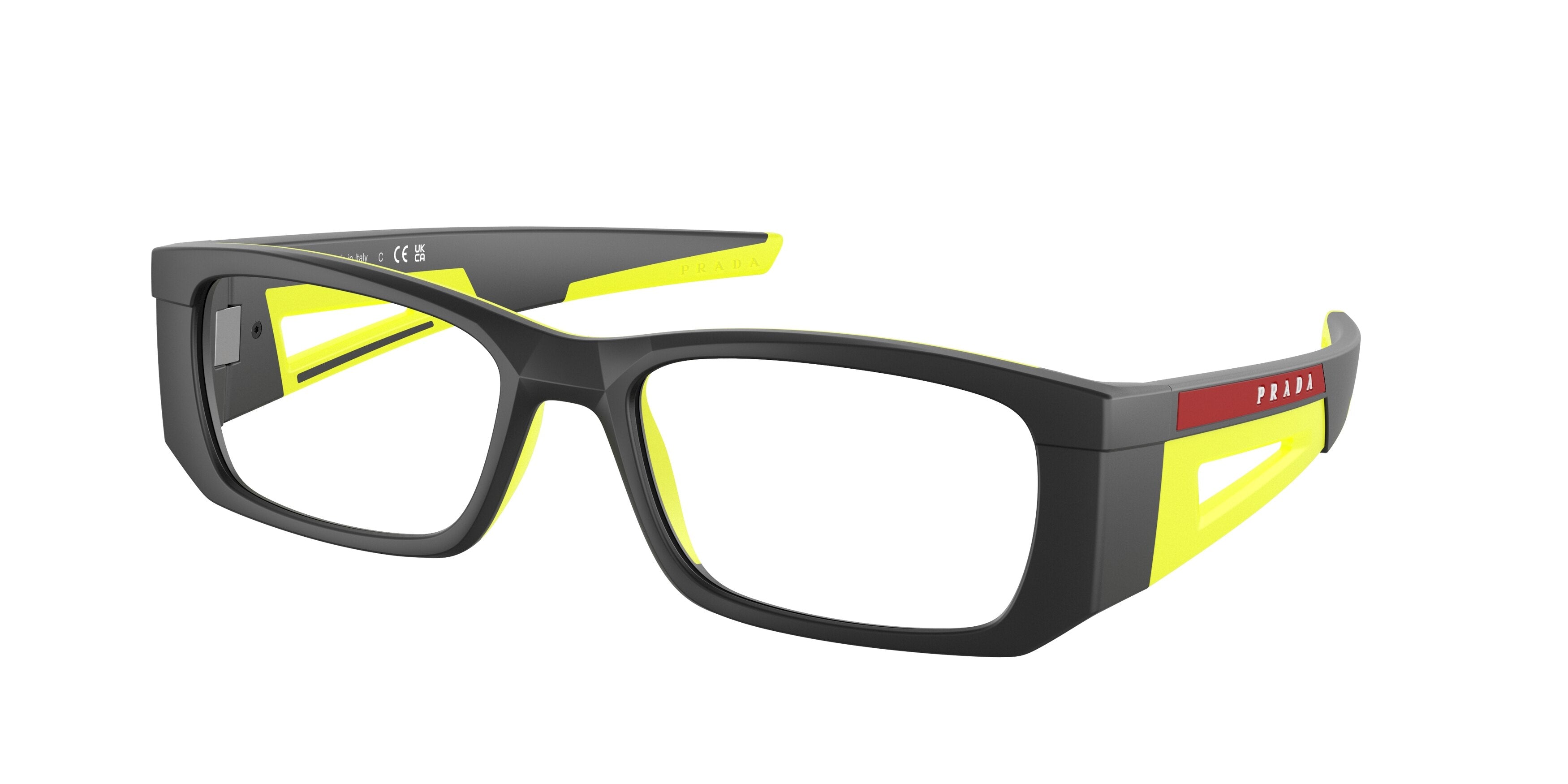 Prada Linea Rossa PS03PV Pillow Eyeglasses  17G1O1-Matte Black 55-140-18 - Color Map Black