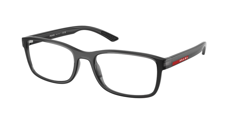 Prada Linea Rossa PS06RV Pillow Eyeglasses  01D1O1-Transparent Grey 55-145-19 - Color Map Grey