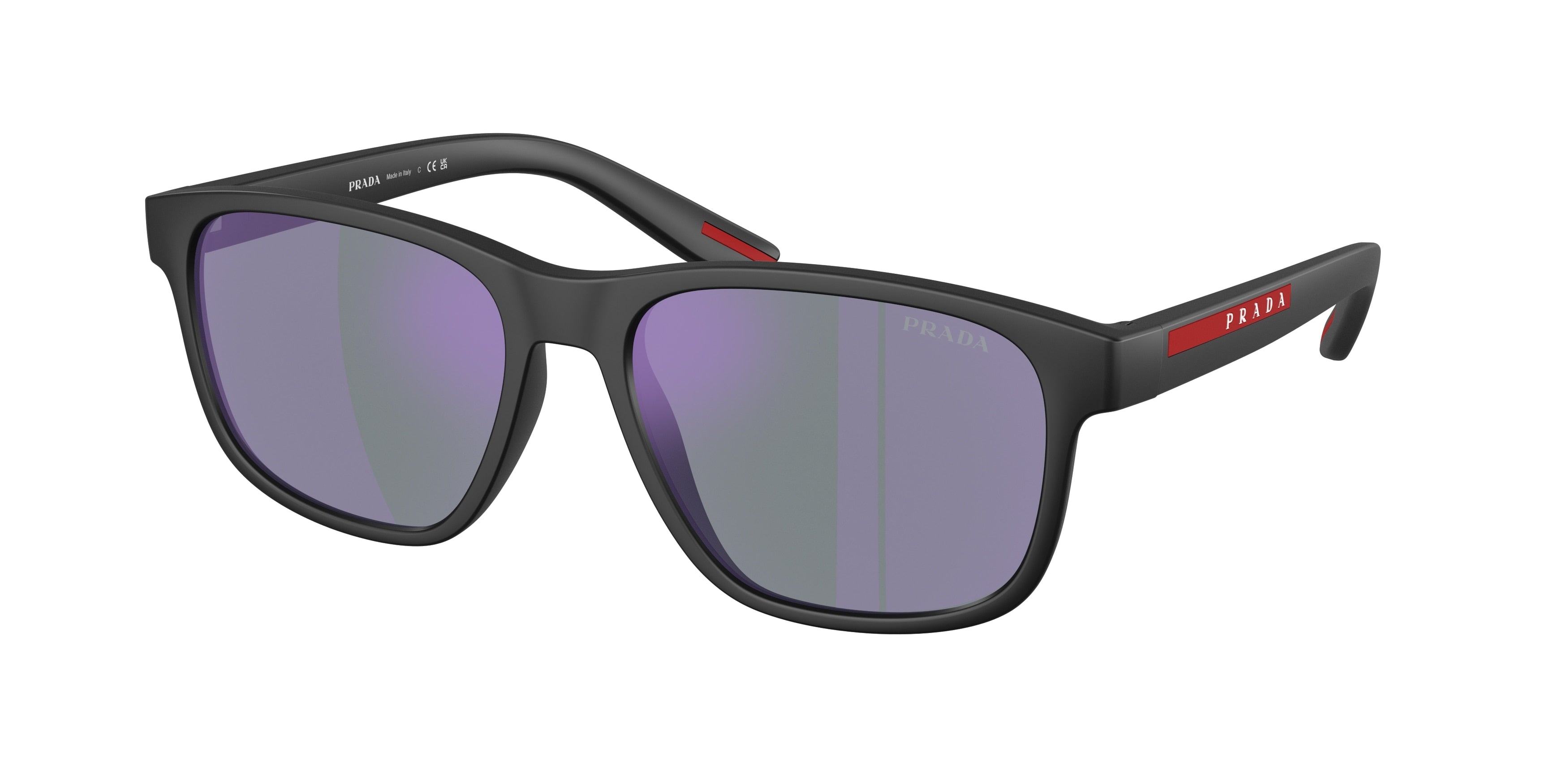 Prada Linea Rossa PS06YS Pillow Sunglasses  1BO10J-Matte Black 56-145-17 - Color Map Black