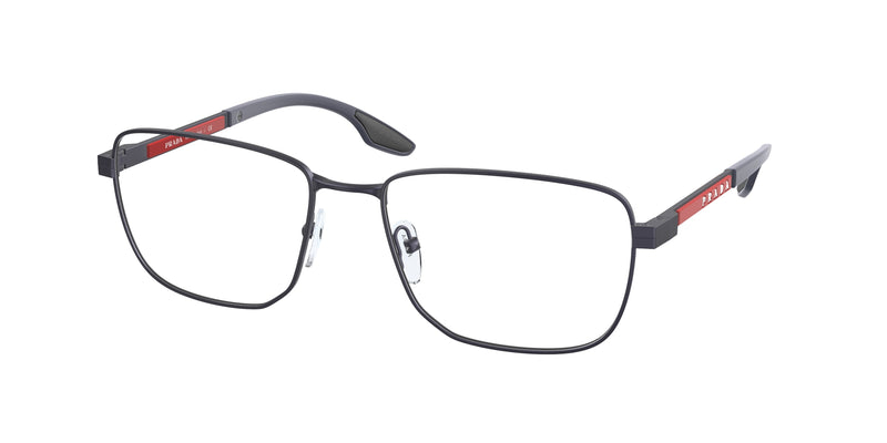 Prada Linea Rossa PS50OV Pillow Sunglasses  UR71O1-Rubber Blue 57-140-18 - Color Map Blue