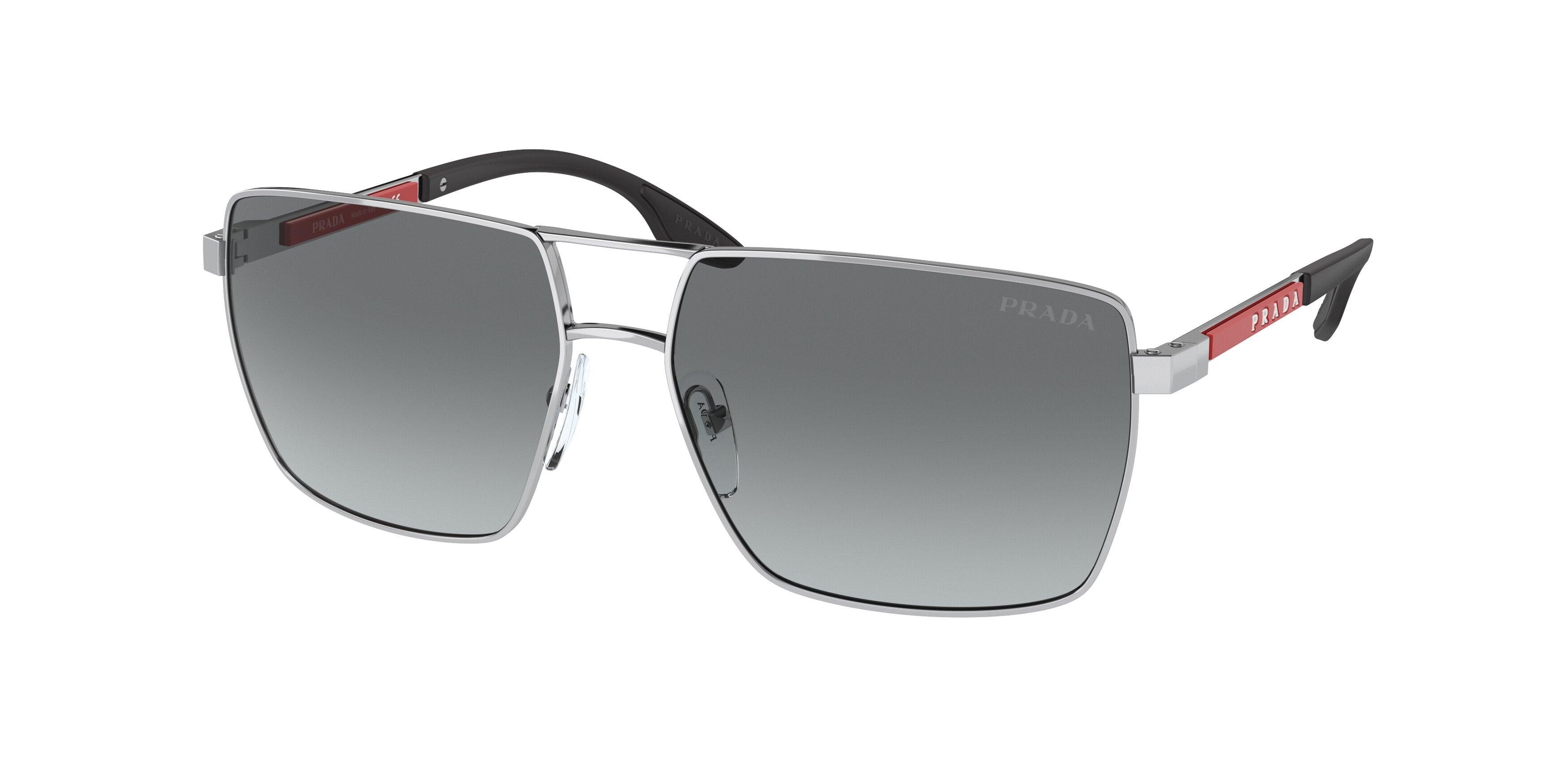 Prada Linea Rossa PS50WS Pillow Sunglasses  1BC08O-Silver 59-140-15 - Color Map Silver