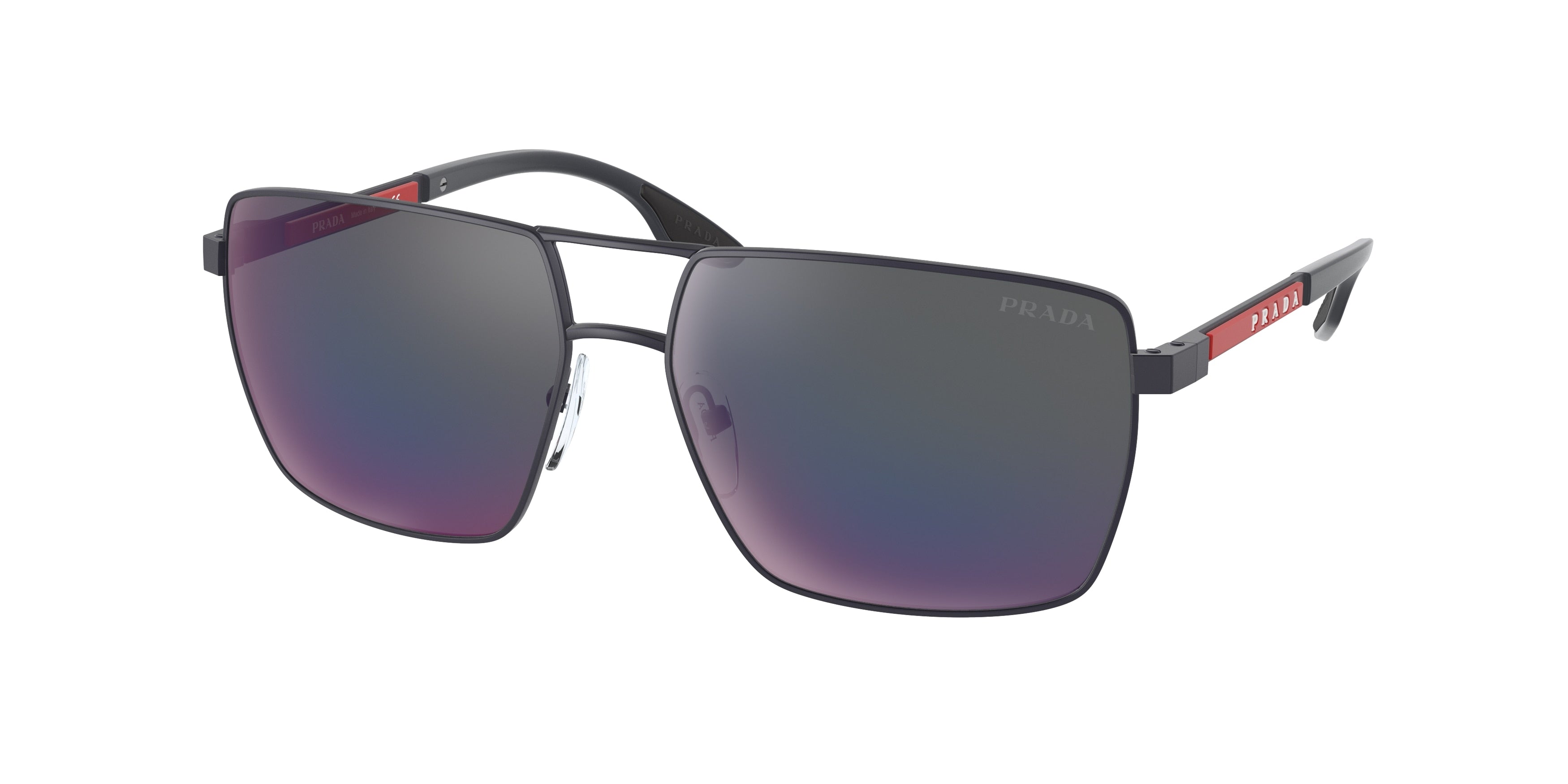 Prada Linea Rossa PS50WS Pillow Sunglasses  UR701G-Blue Rubber 59-140-15 - Color Map Blue