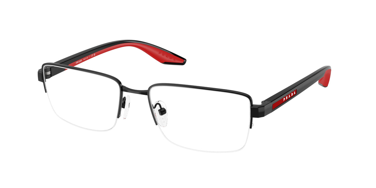 Prada Linea Rossa PS51SV Pillow Eyeglasses for Men — Free Shipping - 56-145-18 / 1AB1O1-Black
