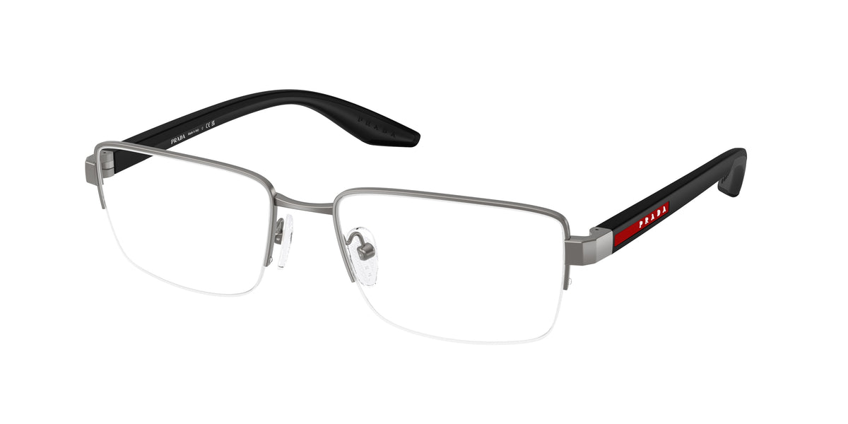 Prada Linea Rossa PS51SV Pillow Eyeglasses for Men — Free Shipping - 54-145-18 / 7CQ1O1-Gunmetal
