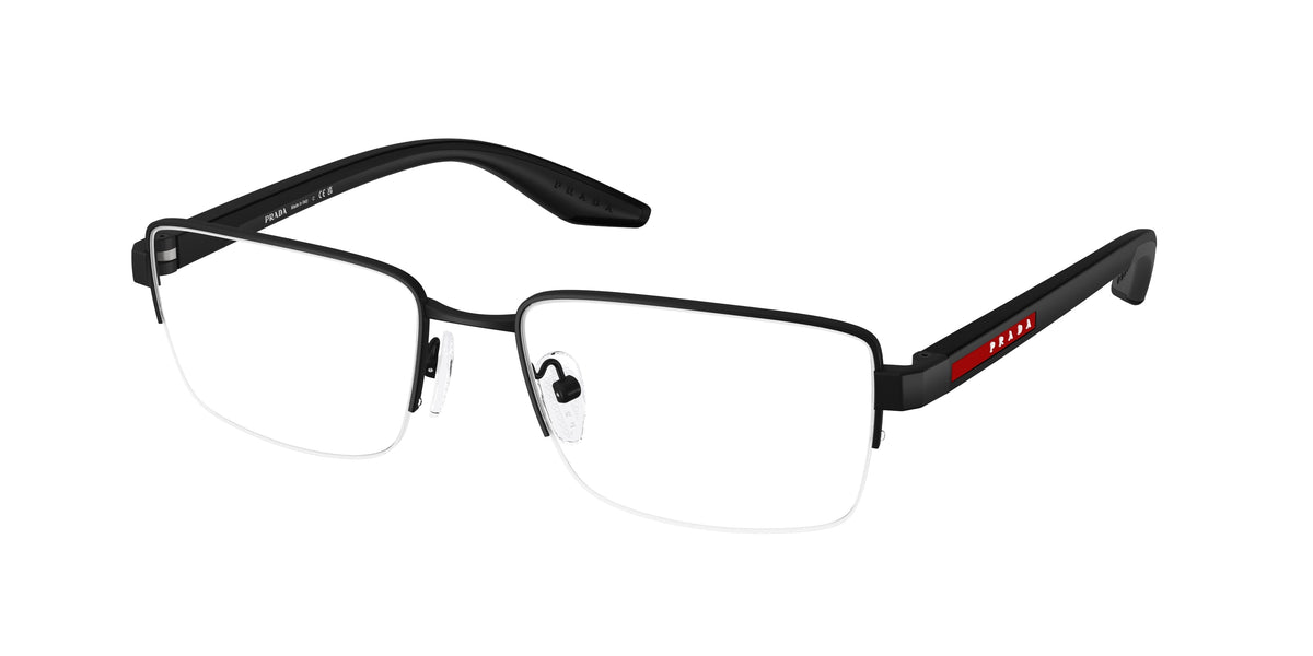 Prada Linea Rossa PS51SV Pillow Eyeglasses for Men — Free Shipping - 56-145-18 / DG01O1-Rubbered Black