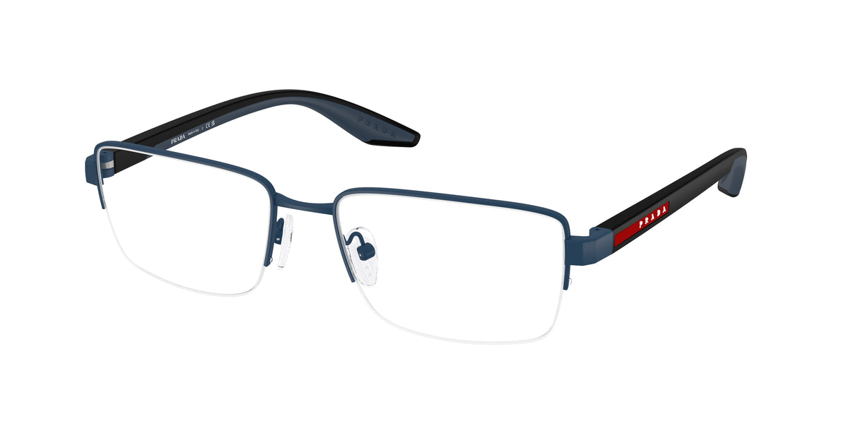 Prada Linea Rossa PS51SV Pillow Eyeglasses for Men — Free Shipping - 54-145-18 / TFY1O1-Matte Blue