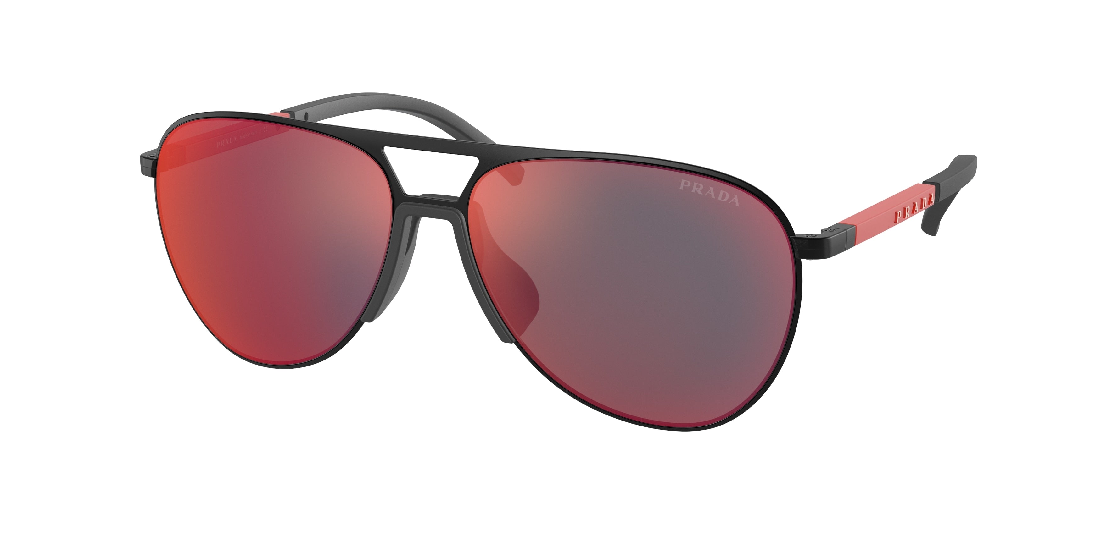 Prada Linea Rossa PS51XS Pilot Sunglasses  1BO01M-Matte Black 59-145-15 - Color Map Black