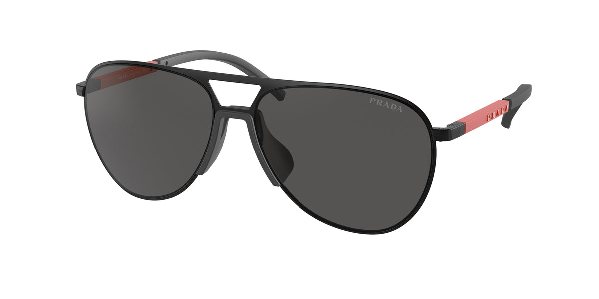 Prada Linea Rossa PS51XS Pilot Sunglasses  1BO06L-Matte Black 59-145-15 - Color Map Black