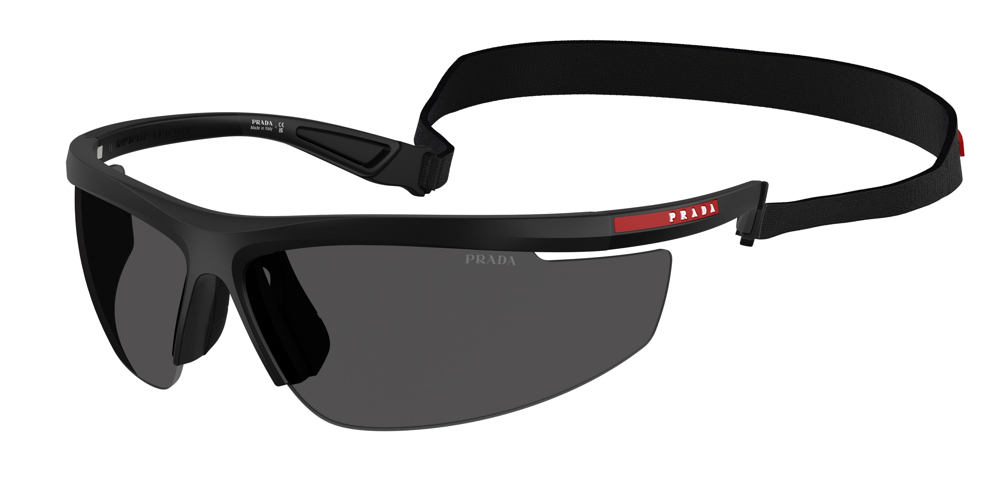 Prada Linea Rossa PSA02S Pillow Sunglasses  1BO5S0-Nero Opaco 0-130-10 - Color Map Black