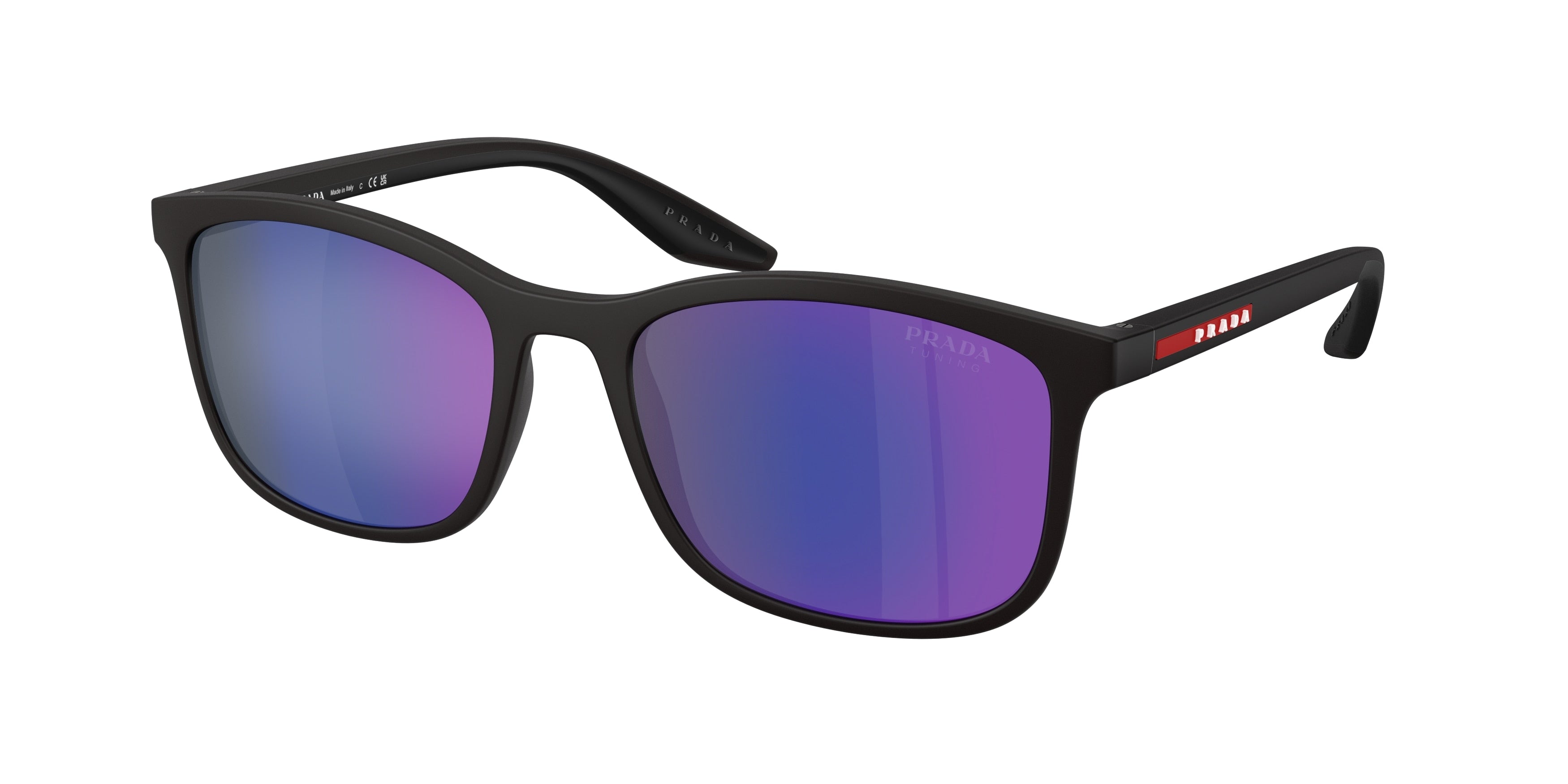 Prada Linea Rossa PSA08S Pillow Sunglasses  UFK05U-Matte Grey 56-145-19 - Color Map Grey