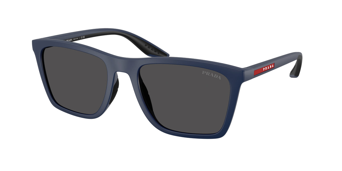 Prada Linea Rossa PSB08S Pillow Sunglasses for Men — Free Shipping - 56-145-19 / TFY06F-Matte Blue