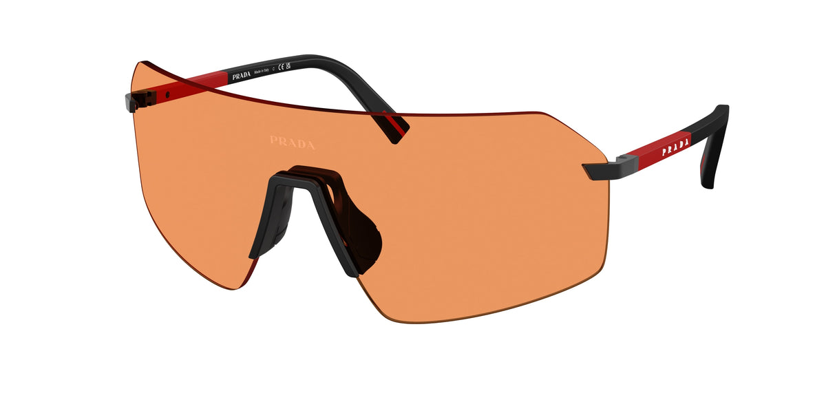 Prada Linea Rossa PSB50S Irregular Sunglasses for Men — Free Shipping - 0-130-136 / 1BO90U-Black