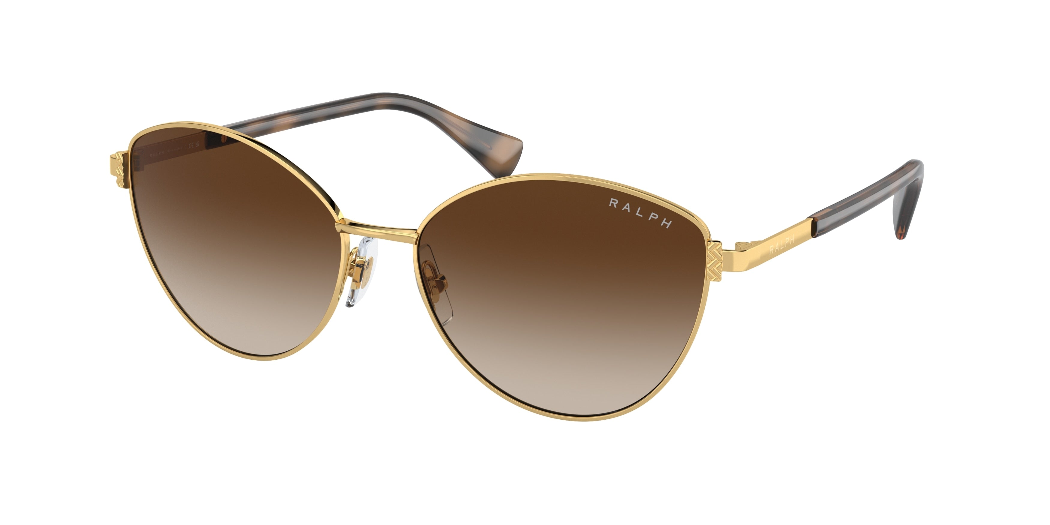 Ralph RA4145 Cat Eye Sunglasses  900413-Shiny Gold 57-145-16 - Color Map Gold