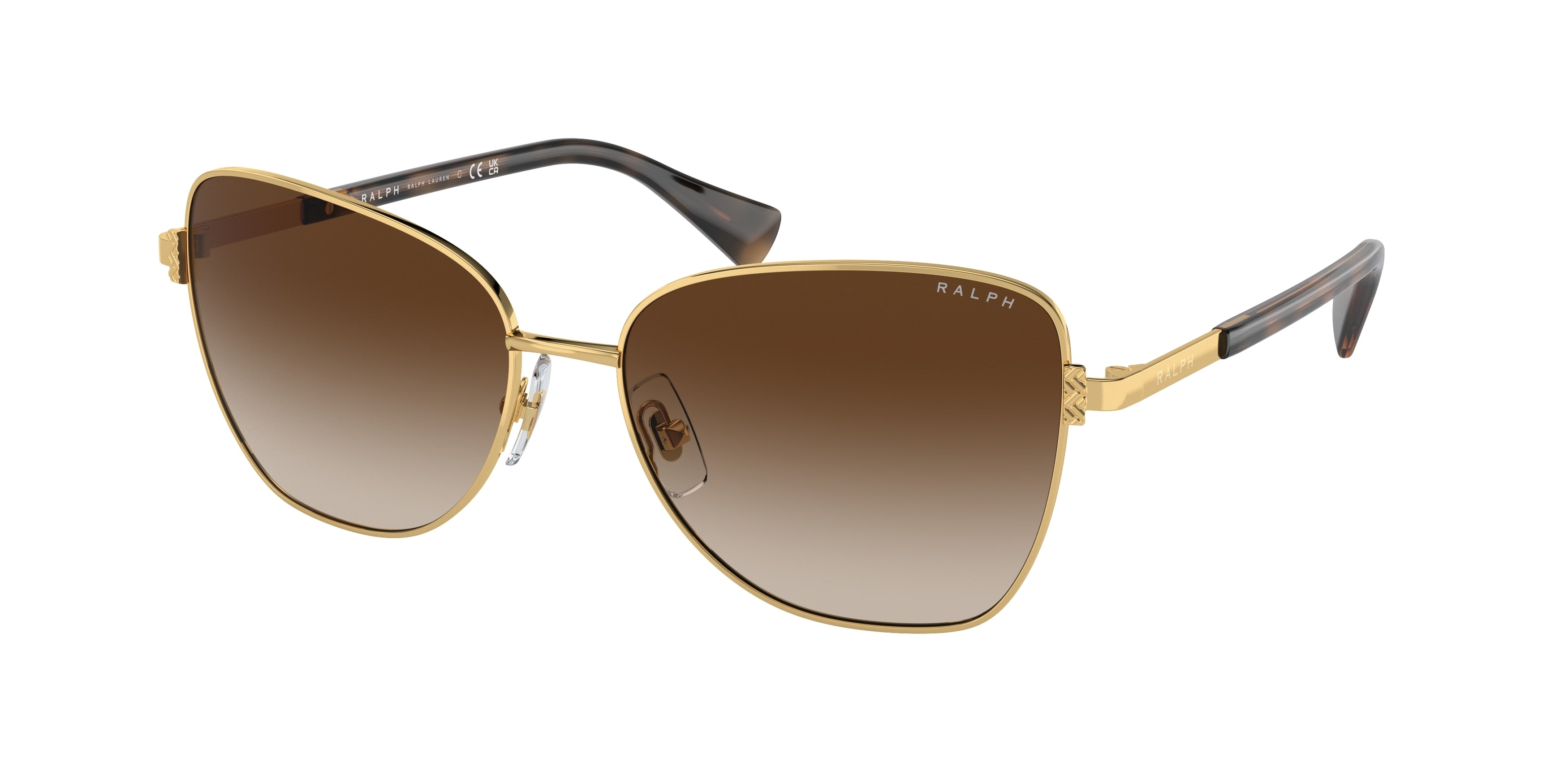 Ralph RA4146 Butterfly Sunglasses  900413-Shiny Gold 58-145-16 - Color Map Gold