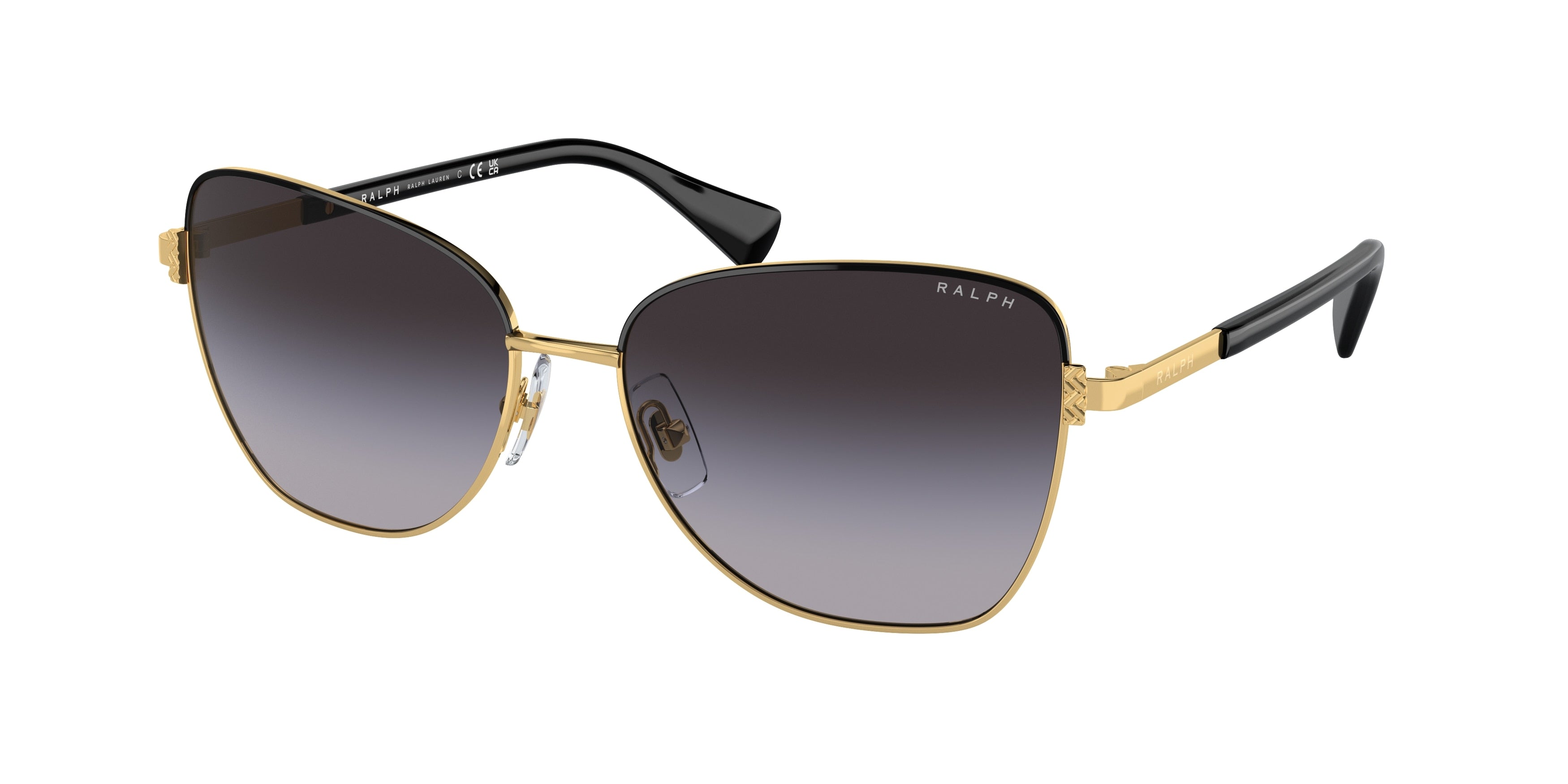 Ralph RA4146 Butterfly Sunglasses  94578G-Shiny Gold 58-145-16 - Color Map Gold