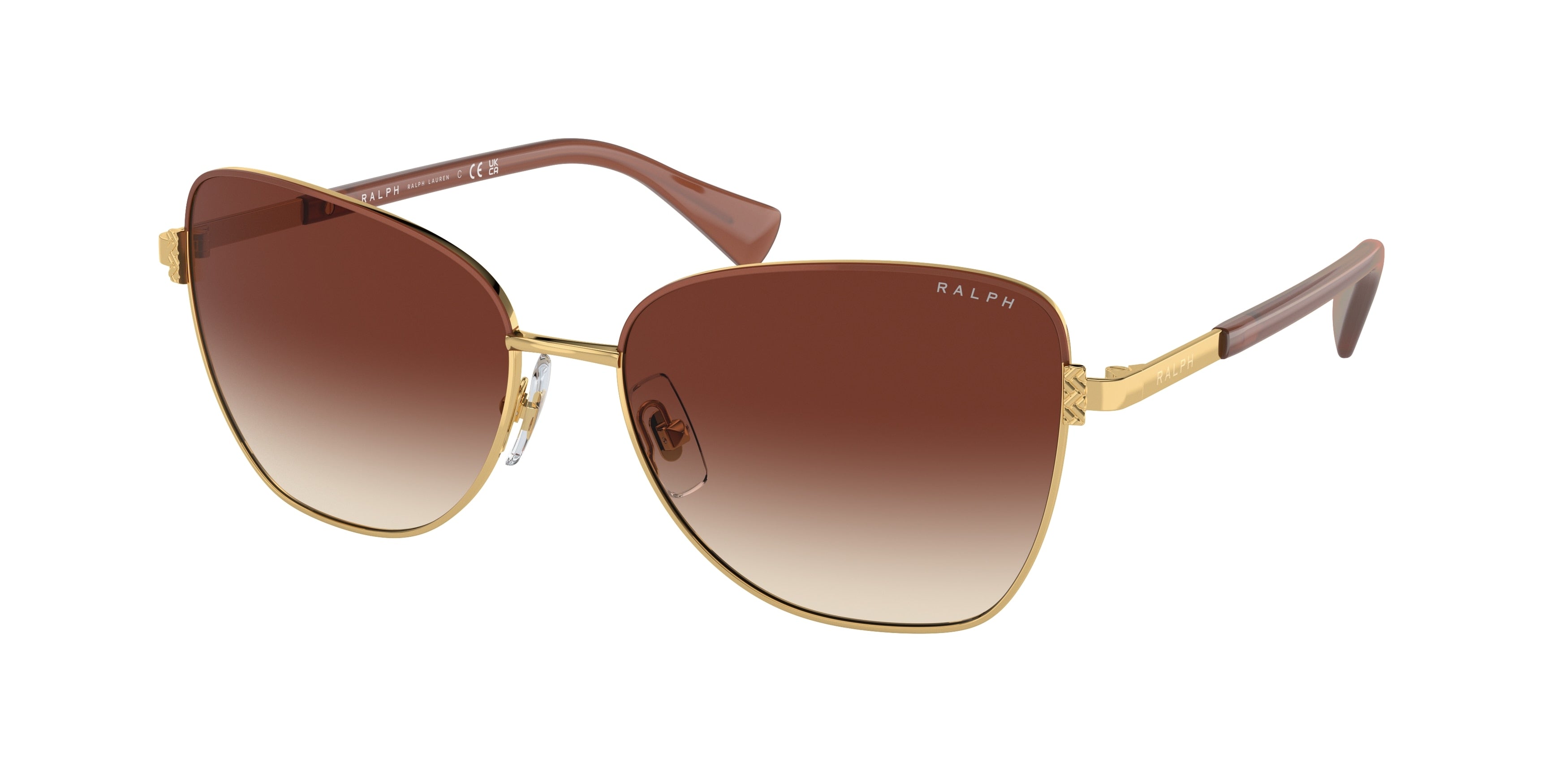 Ralph RA4146 Butterfly Sunglasses  945813-Shiny Gold 58-145-16 - Color Map Gold