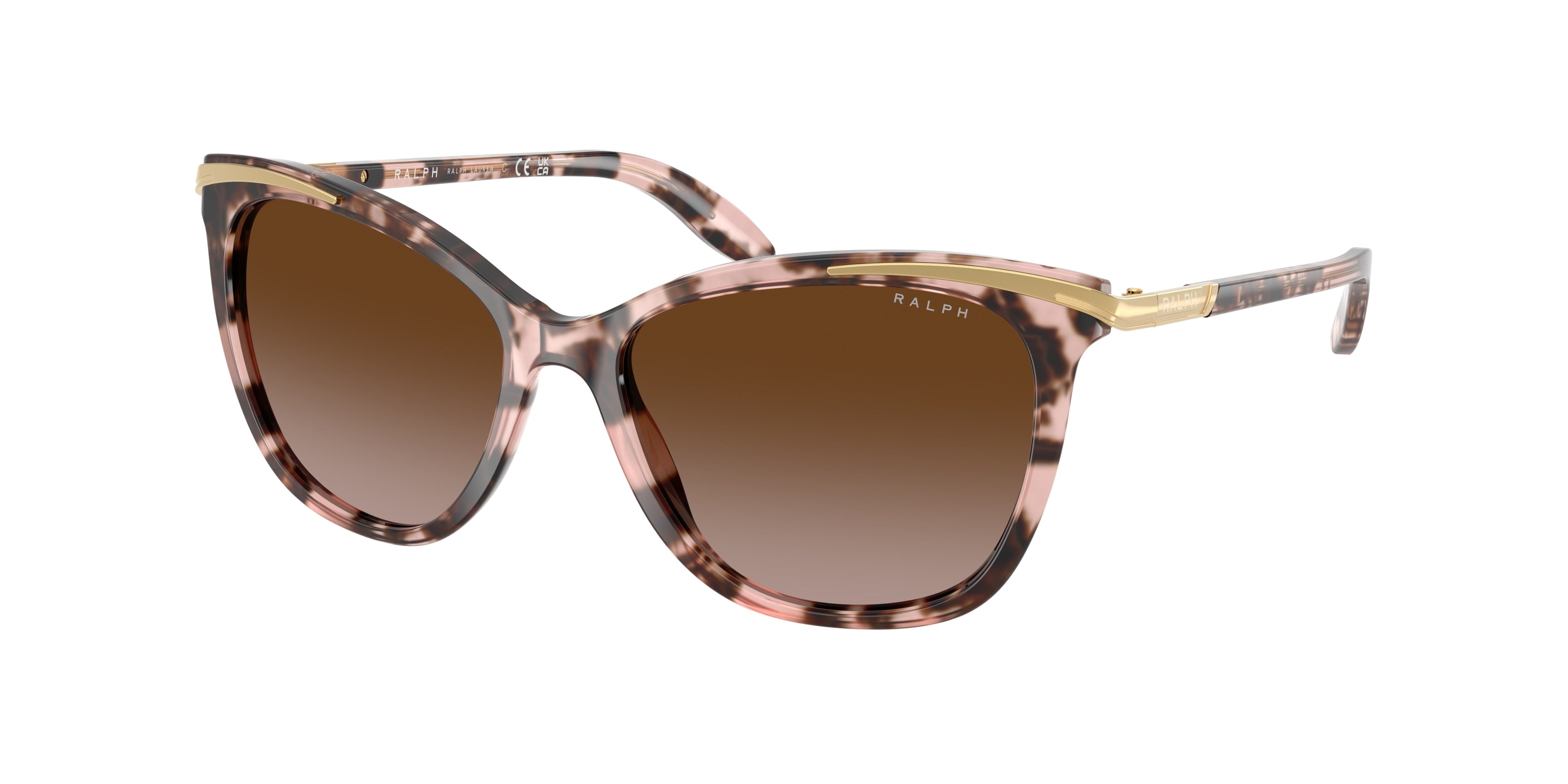 Ralph RA5203 Cat Eye Sunglasses  146313-Pink Tortoise 54-135-16 - Color Map Tortoise