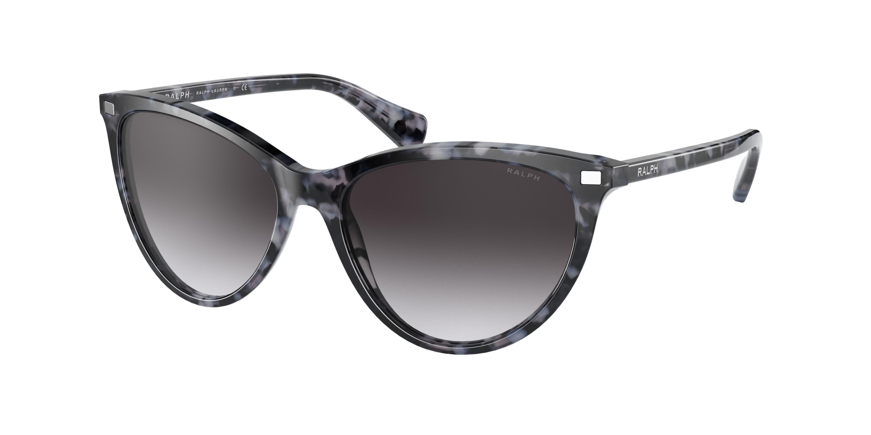 Ralph RA5270 Butterfly Sunglasses  58888G-Shiny Spotted  Black Havana 55-140-16 - Color Map Black