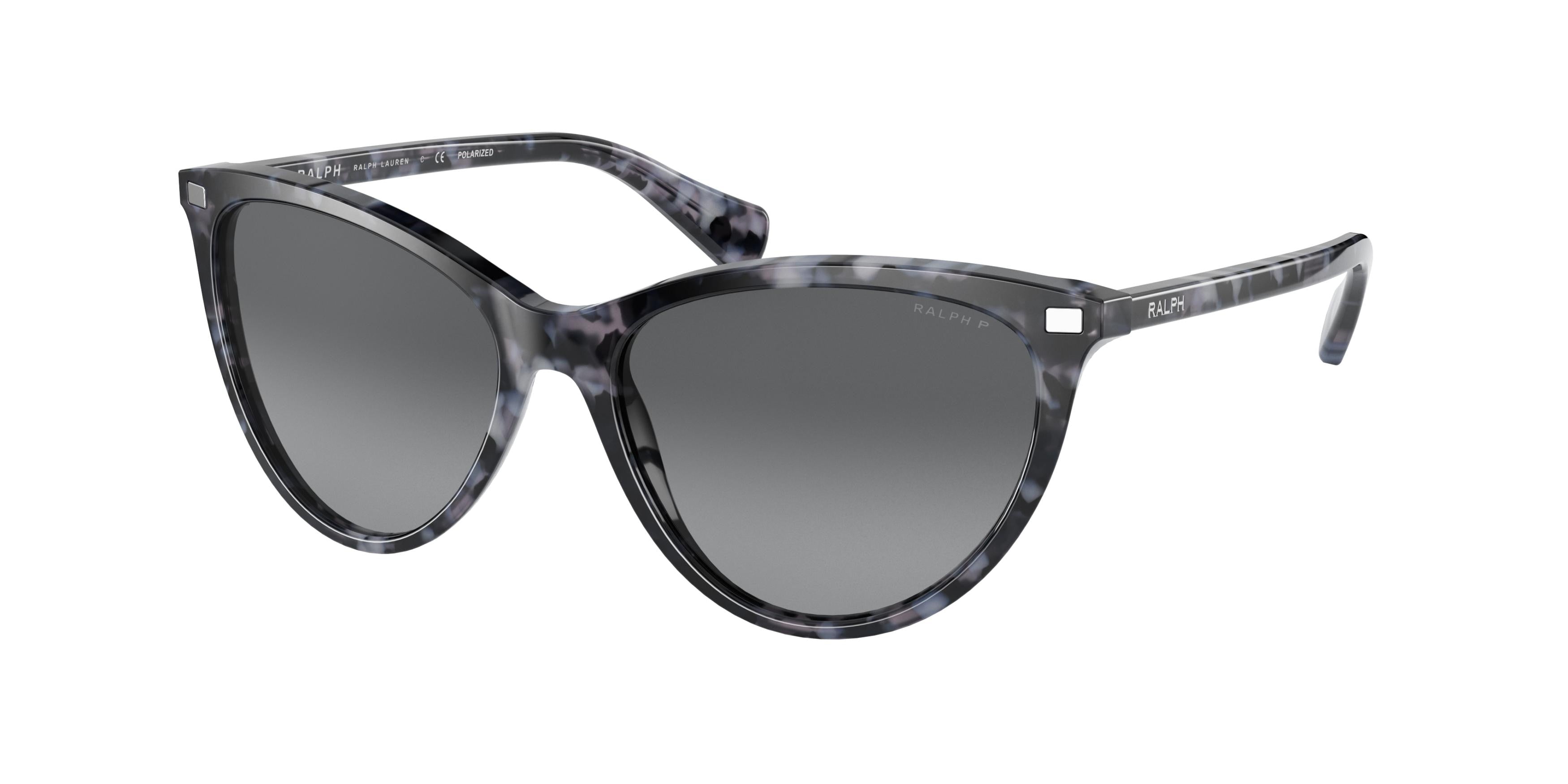 Ralph RA5270 Butterfly Sunglasses  5888T3-Shiny Spotted  Black Havana 55-140-16 - Color Map Black