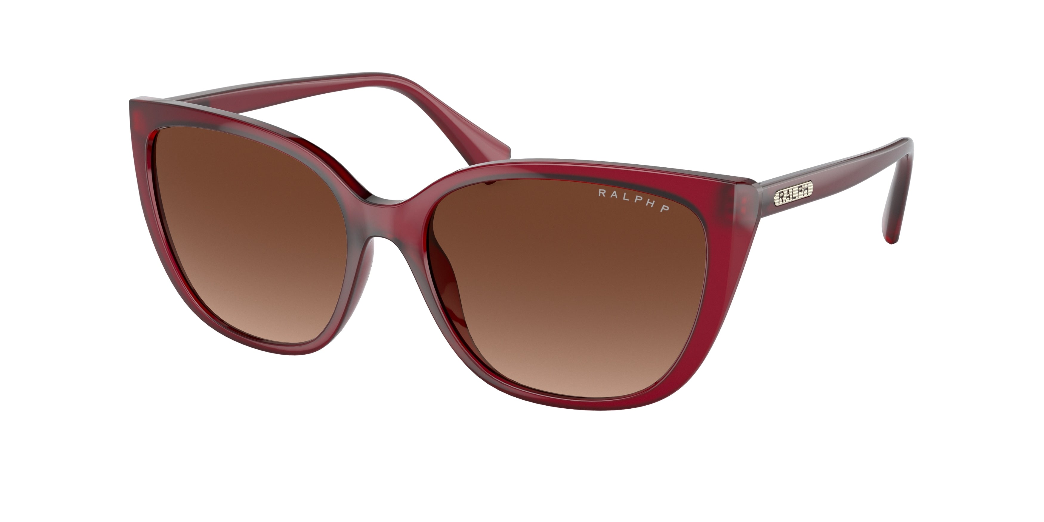 Ralph RA5274 Butterfly Sunglasses  5800T5-Transparent Bordeaux 56-140-16 - Color Map Red