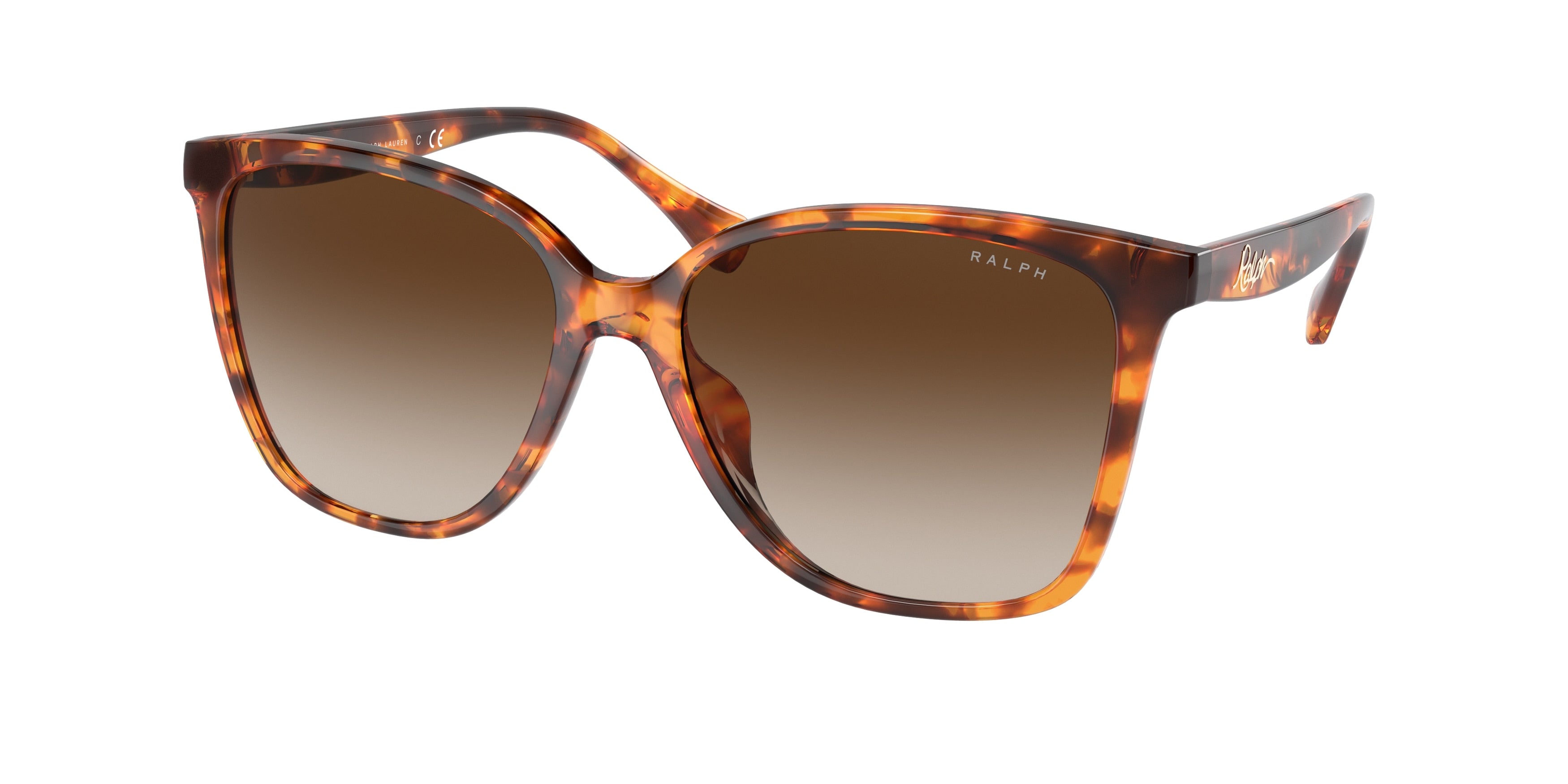 Ralph RA5281U Cat Eye Sunglasses  588513-Shiny Havana 57-140-16 - Color Map Tortoise