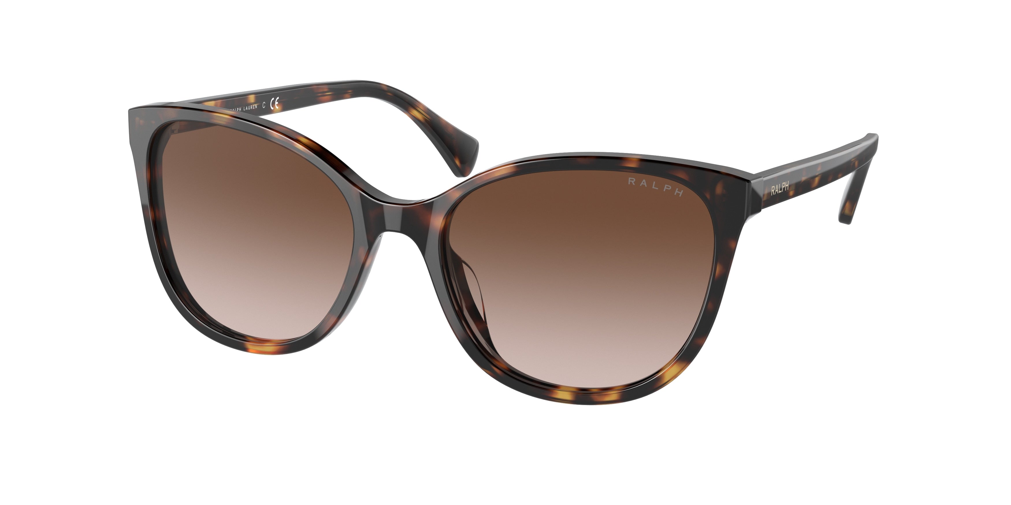 Ralph RA5282U Cat Eye Sunglasses  500313-Havana Brown 55-140-18 - Color Map Tortoise