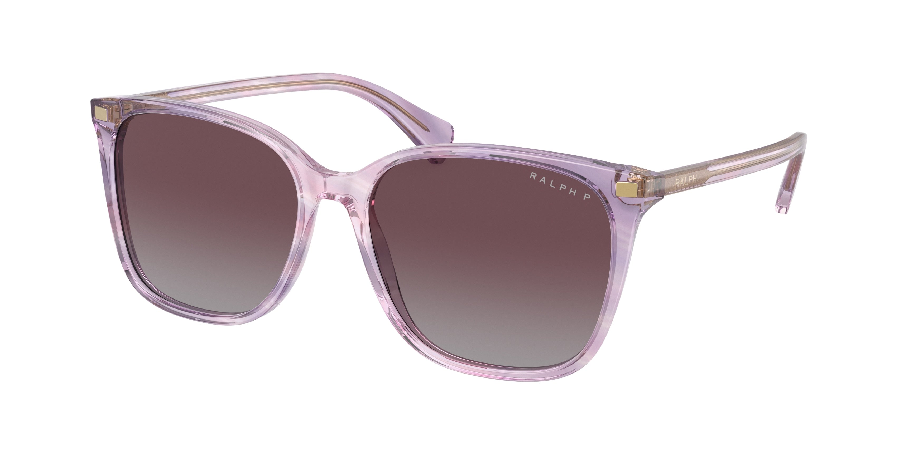 Ralph VVCV RA5293 Square Sunglasses  603662-Striped Purple 56-145-16 - Color Map Violet
