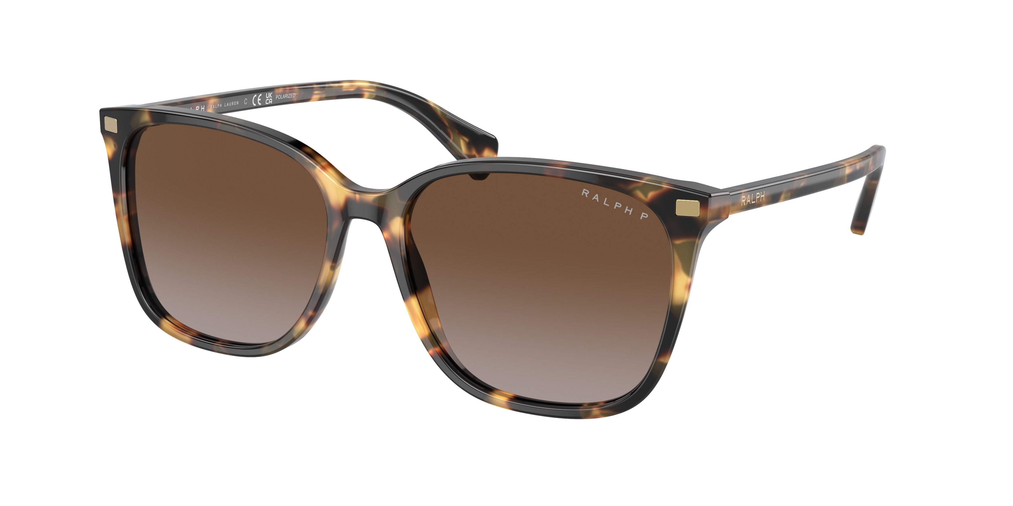Ralph VVCV RA5293 Square Sunglasses  6148T5-Shiny Havana Yellow 56-145-16 - Color Map Tortoise