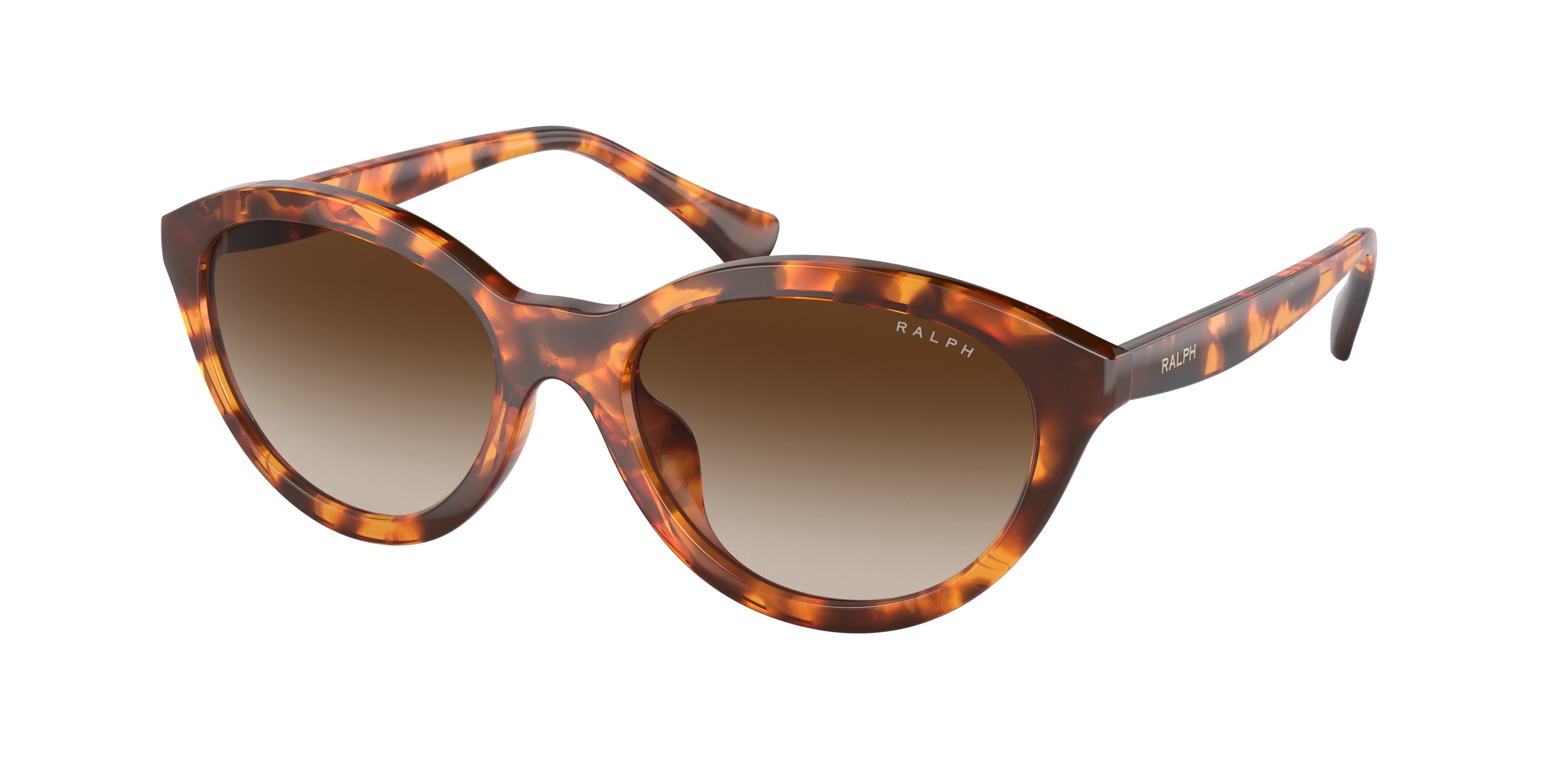 Ralph RA5295U Oval Sunglasses  588513-Shiny Havana 54-145-18 - Color Map Tortoise