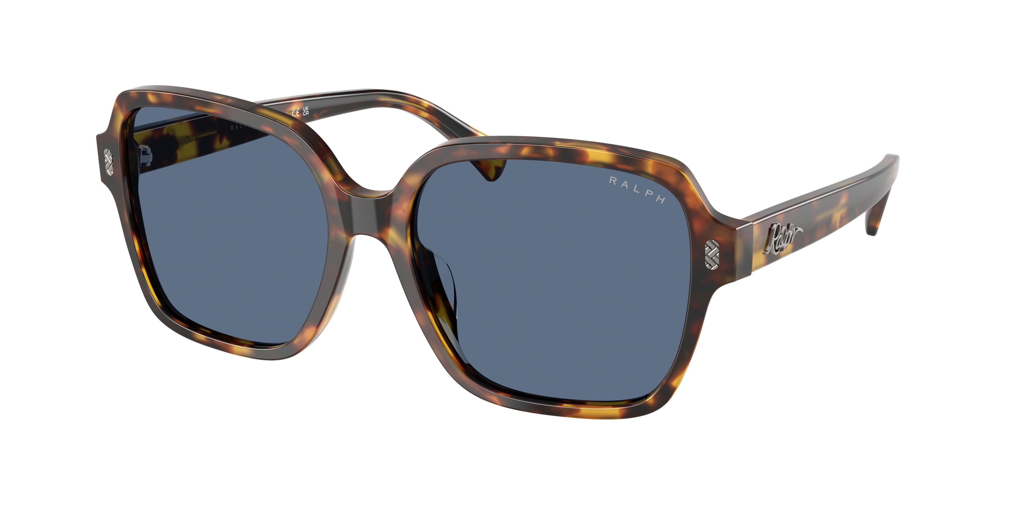 Ralph RA5304U Square Sunglasses  513480-Shiny Havana 57-145-16 - Color Map Tortoise