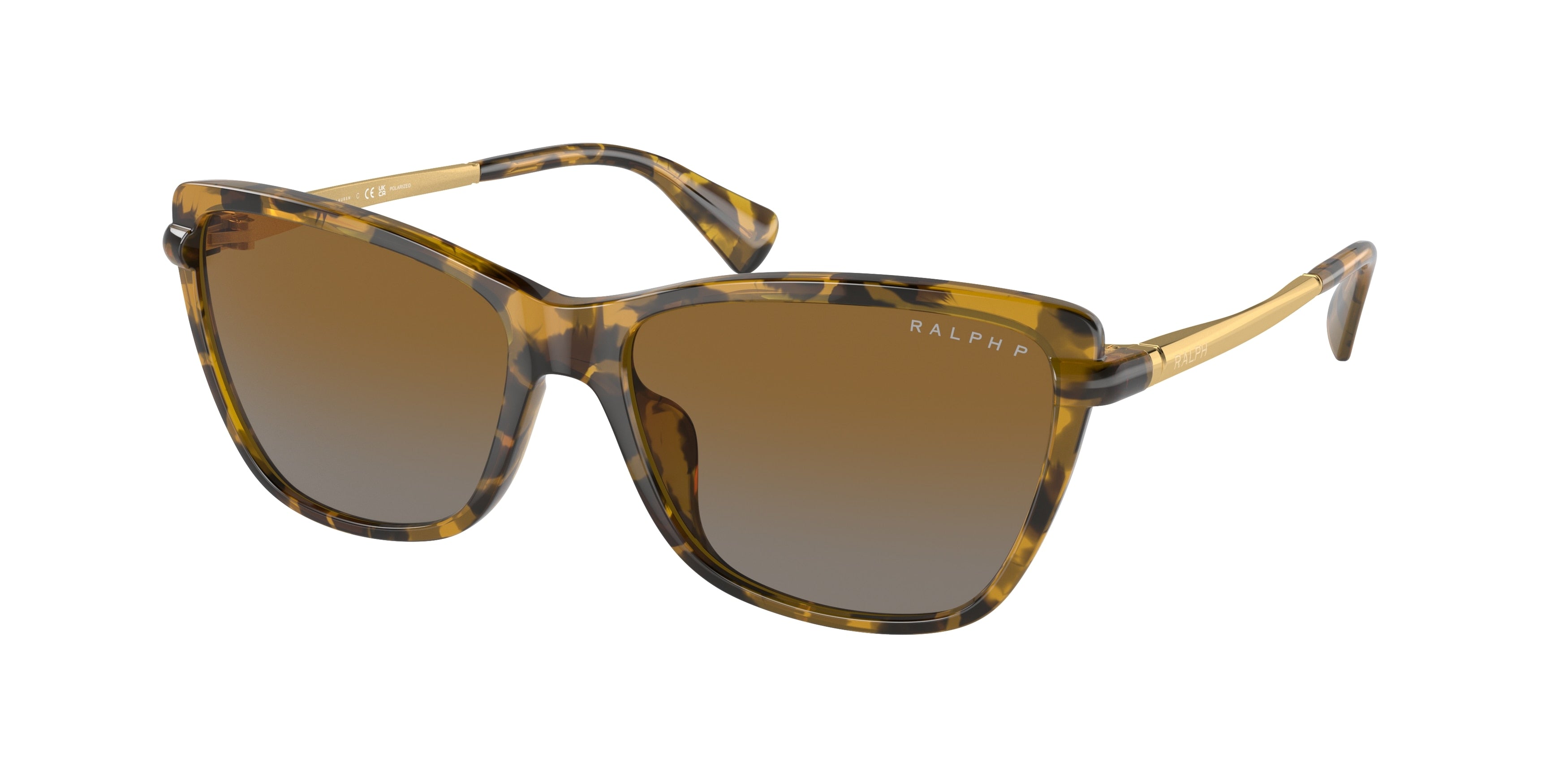Ralph RA5308U Cat Eye Sunglasses  5836T5-Yellow Havana 57-140-16 - Color Map Tortoise