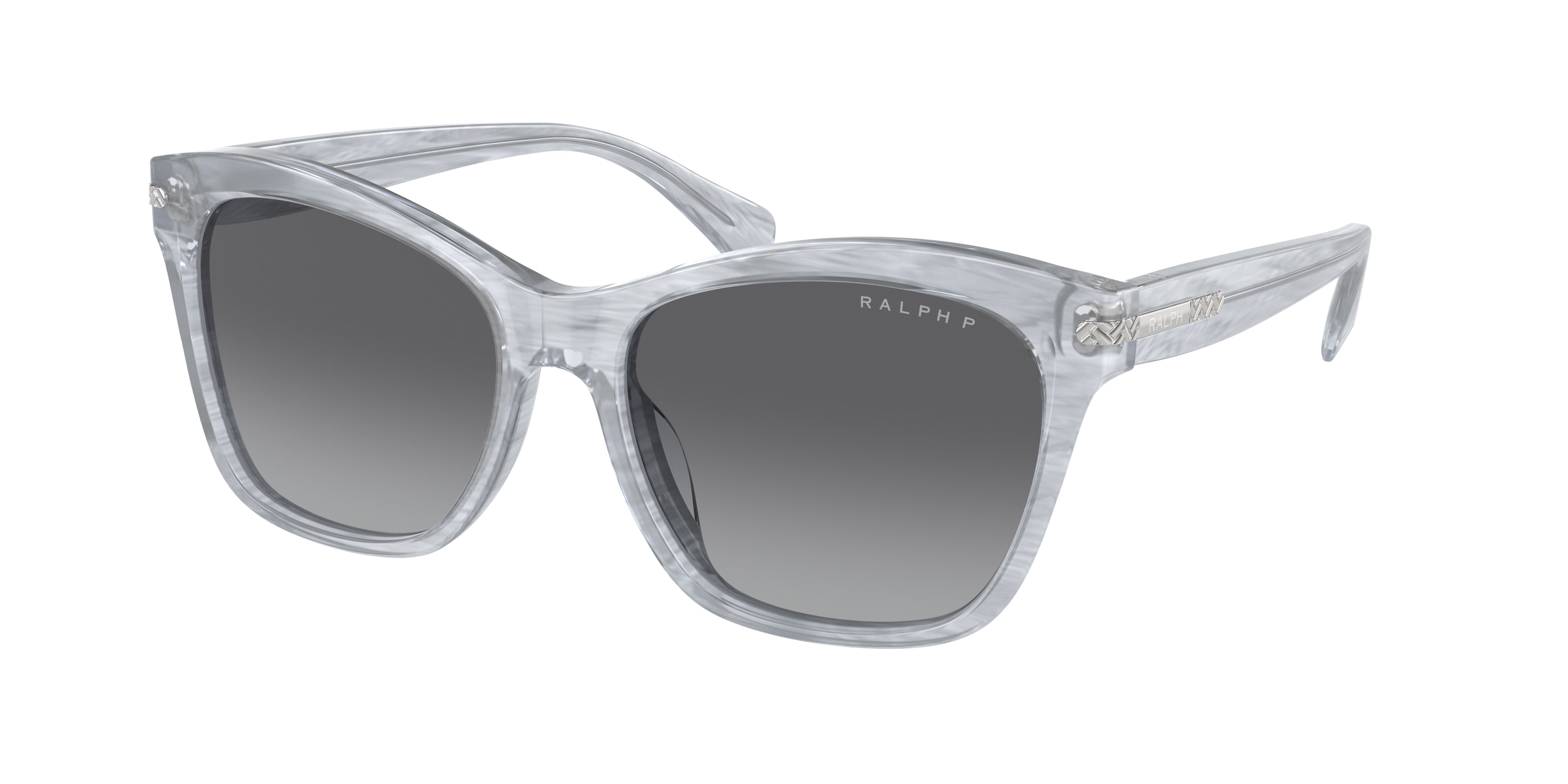 Ralph RA5310U Square Sunglasses  6154T3-Striped Grey 56-145-17 - Color Map Grey