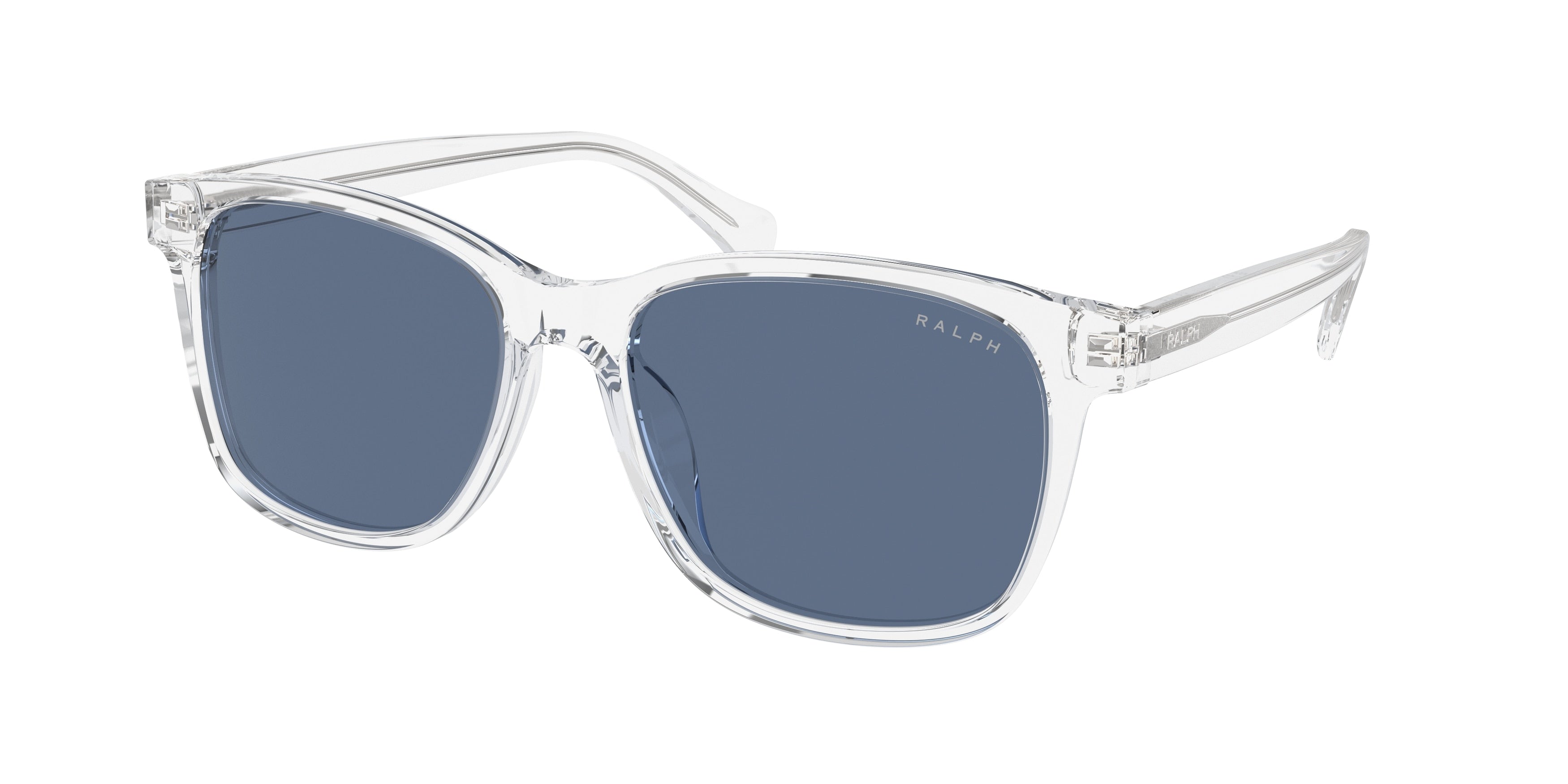 Ralph RA5313U Oval Sunglasses  500280-Shiny Crystal 56-145-17 - Color Map Transparent
