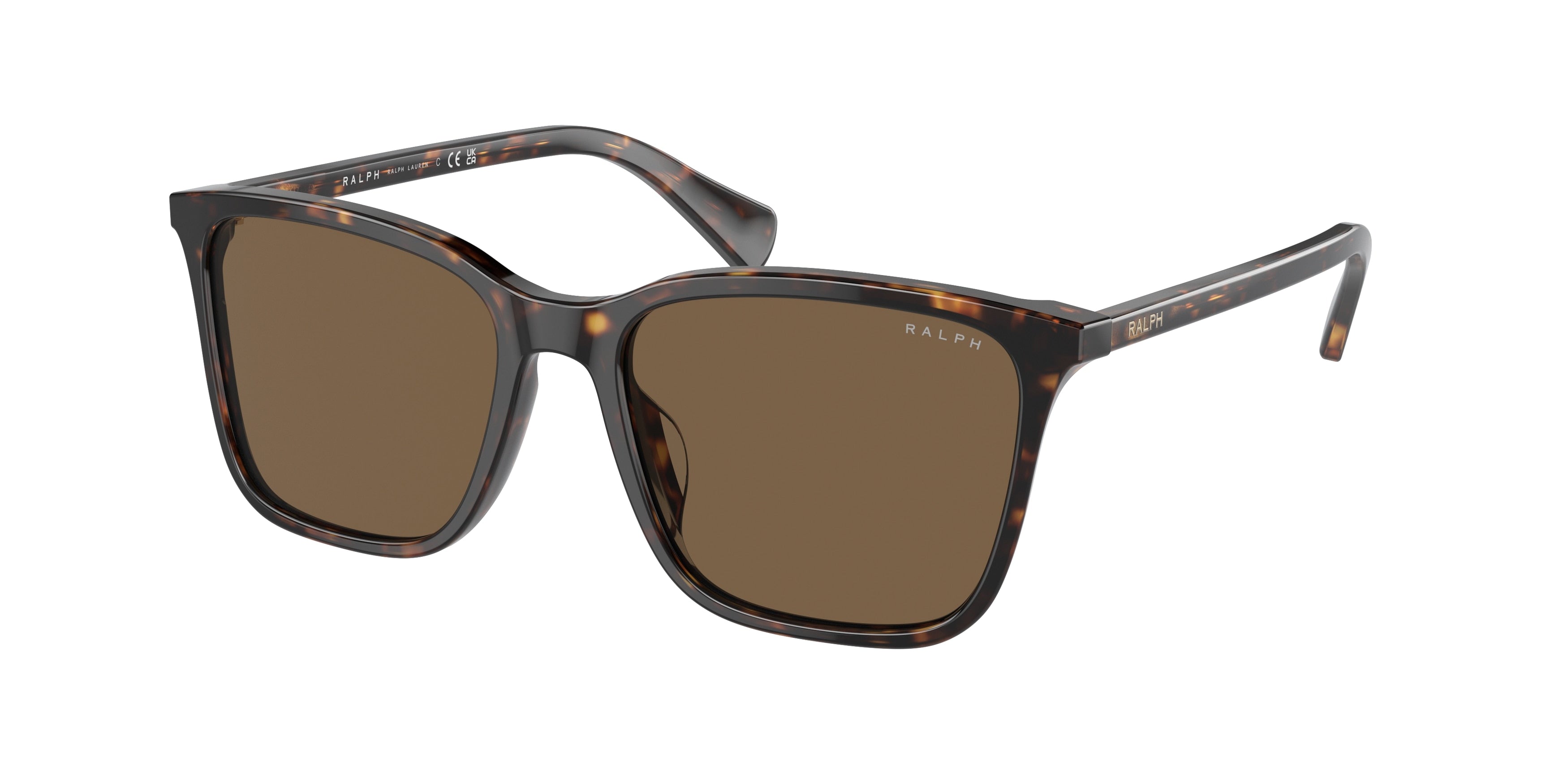 Ralph RA5314U Pillow Sunglasses  500387-Shiny Dark Havana 54-145-17 - Color Map Tortoise