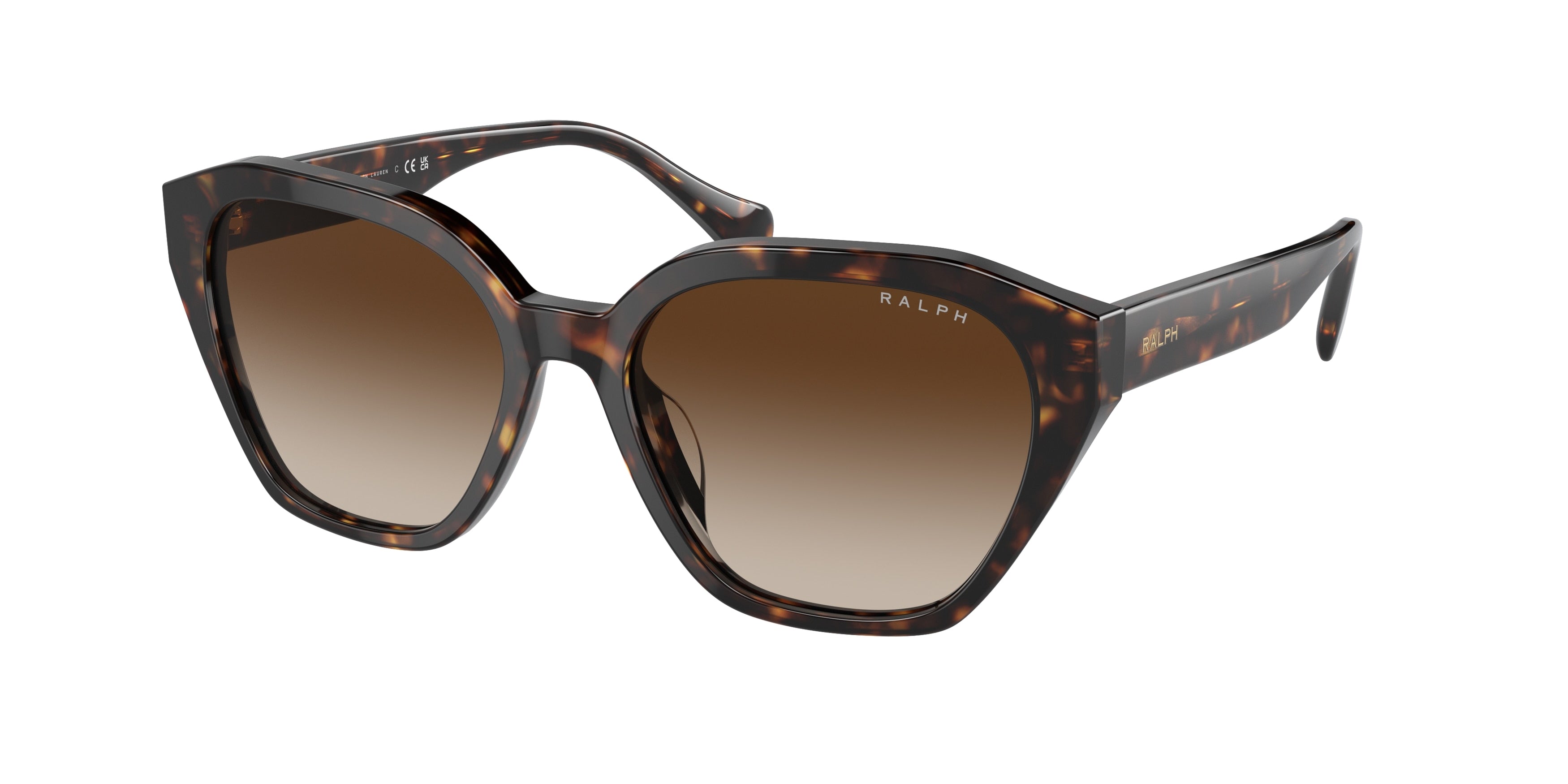 Ralph RA5315U Cat Eye Sunglasses  500313-Shiny Dark Havana 54-145-17 - Color Map Tortoise