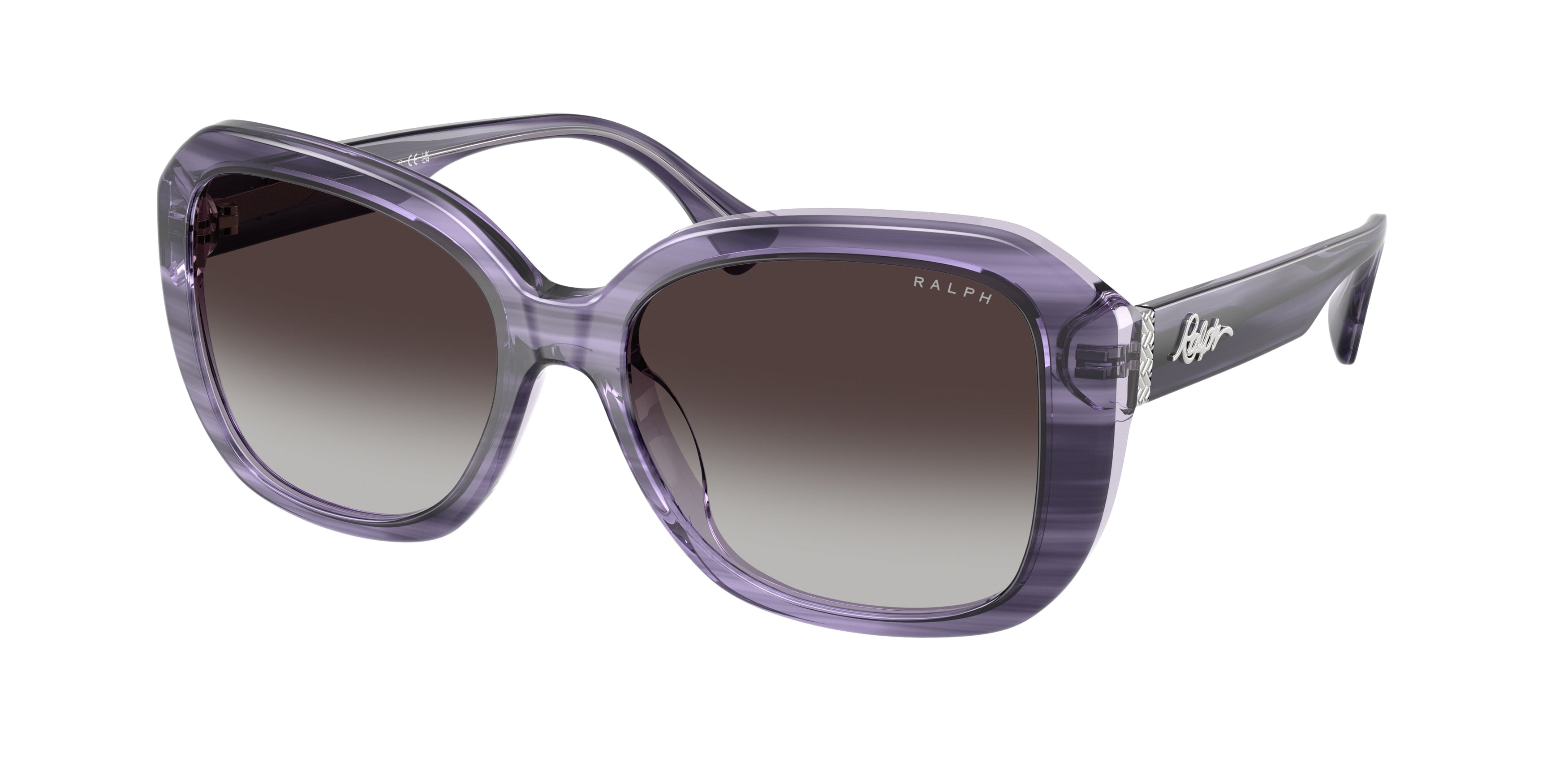 Ralph RA5321U Square Sunglasses  62218G-Milky Purple Light Purple 56-145-17 - Color Map Violet
