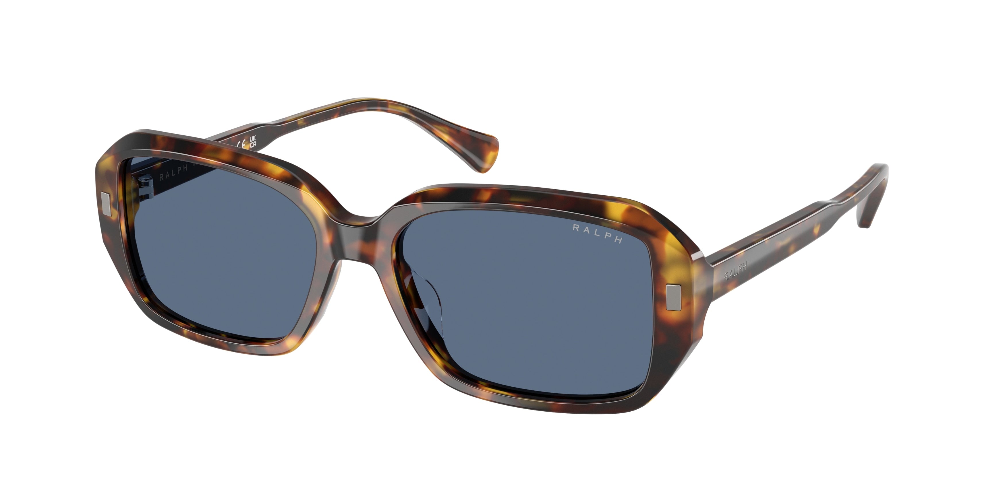 Ralph RA5325U Rectangle Sunglasses  513480-Shiny Havana 55-145-16 - Color Map Tortoise