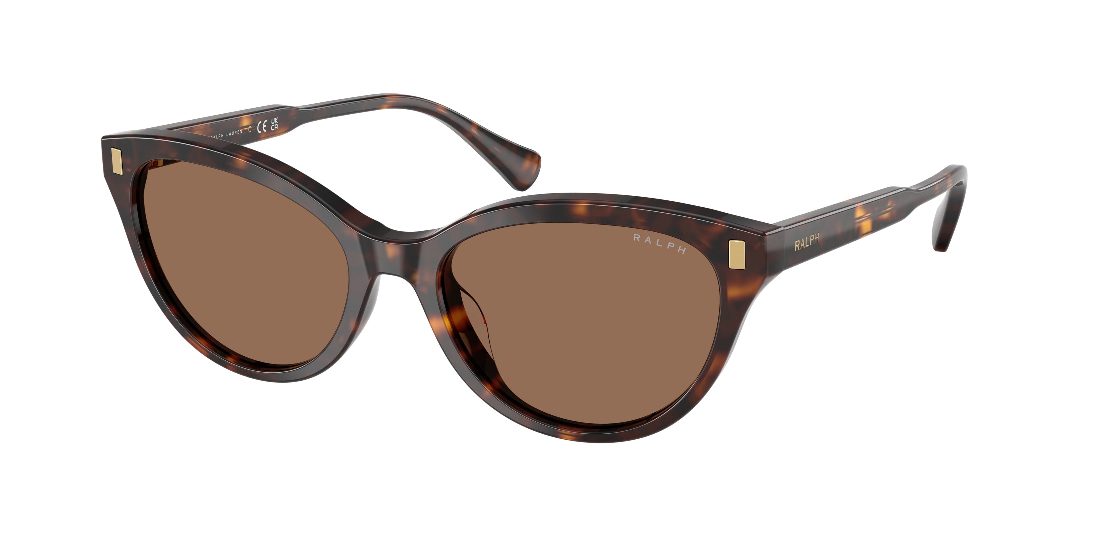 Ralph RA5326U Cat Eye Sunglasses  500373-Shiny Dark Havana 55-145-17 - Color Map Tortoise
