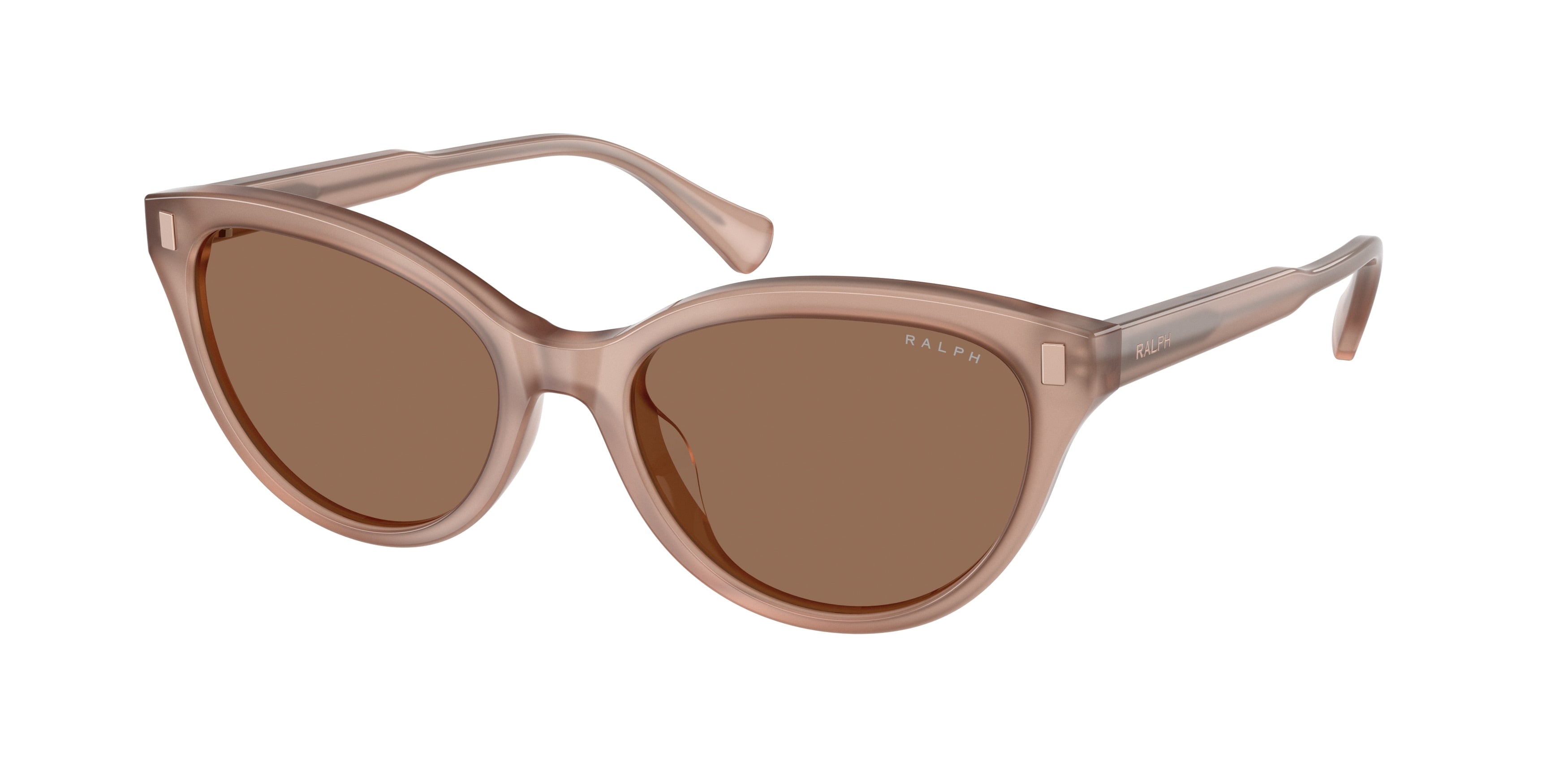 Ralph RA5326U Cat Eye Sunglasses  611473-Shiny Opalescent Rose Beige 55-145-17 - Color Map Pink