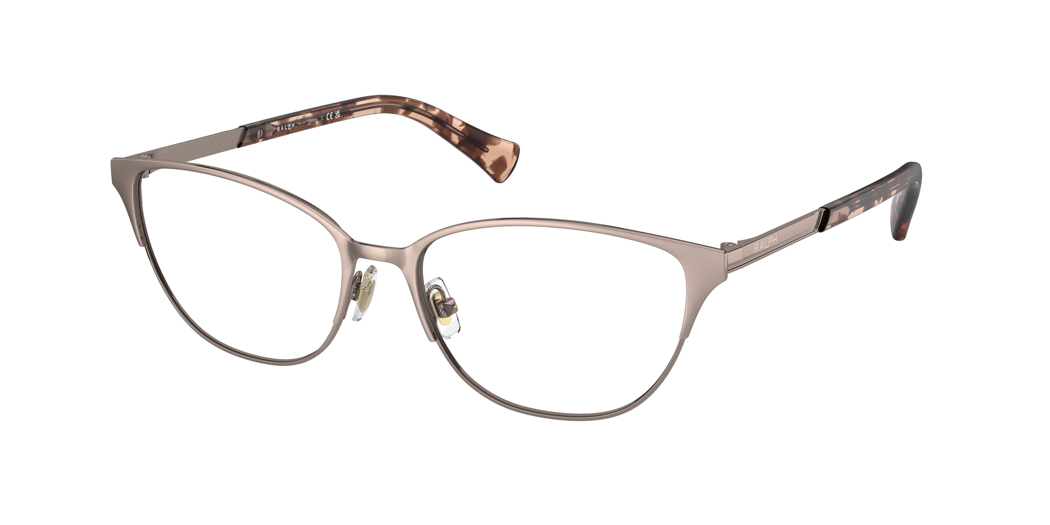 Ralph RA6055 Cat Eye Eyeglasses  9427-Shiny Rose Gold 54-145-16 - Color Map Gold