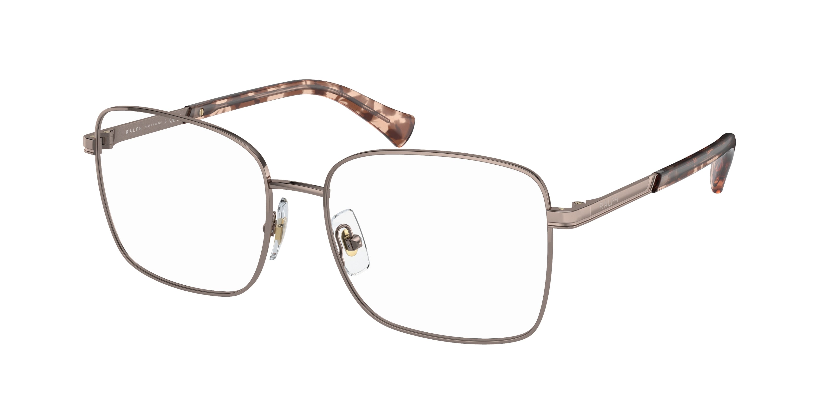 Ralph RA6056 Square Eyeglasses  9427-Shiny Rose Gold 53-145-16 - Color Map Gold
