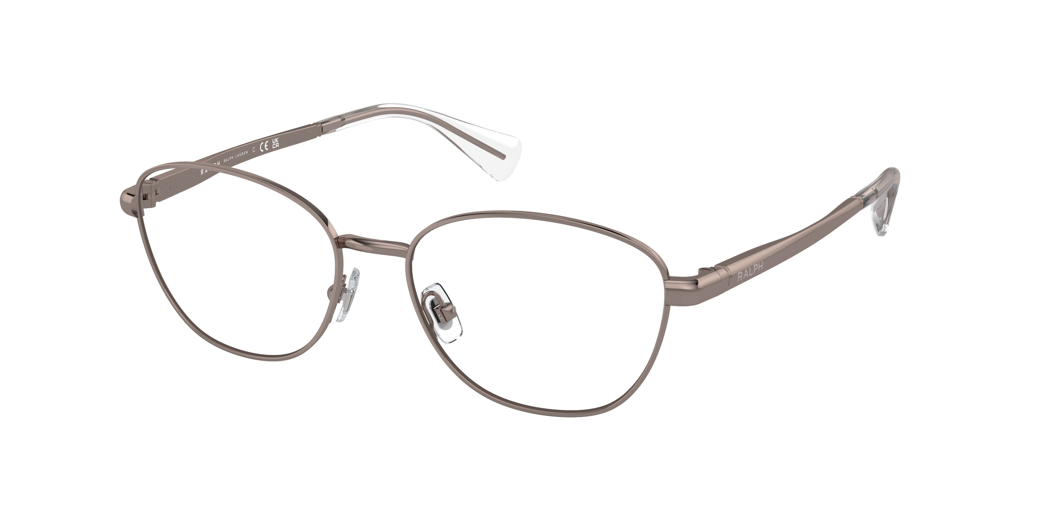 Ralph RA6057 Oval Eyeglasses  9427-Shiny Rose Gold 54-145-16 - Color Map Gold